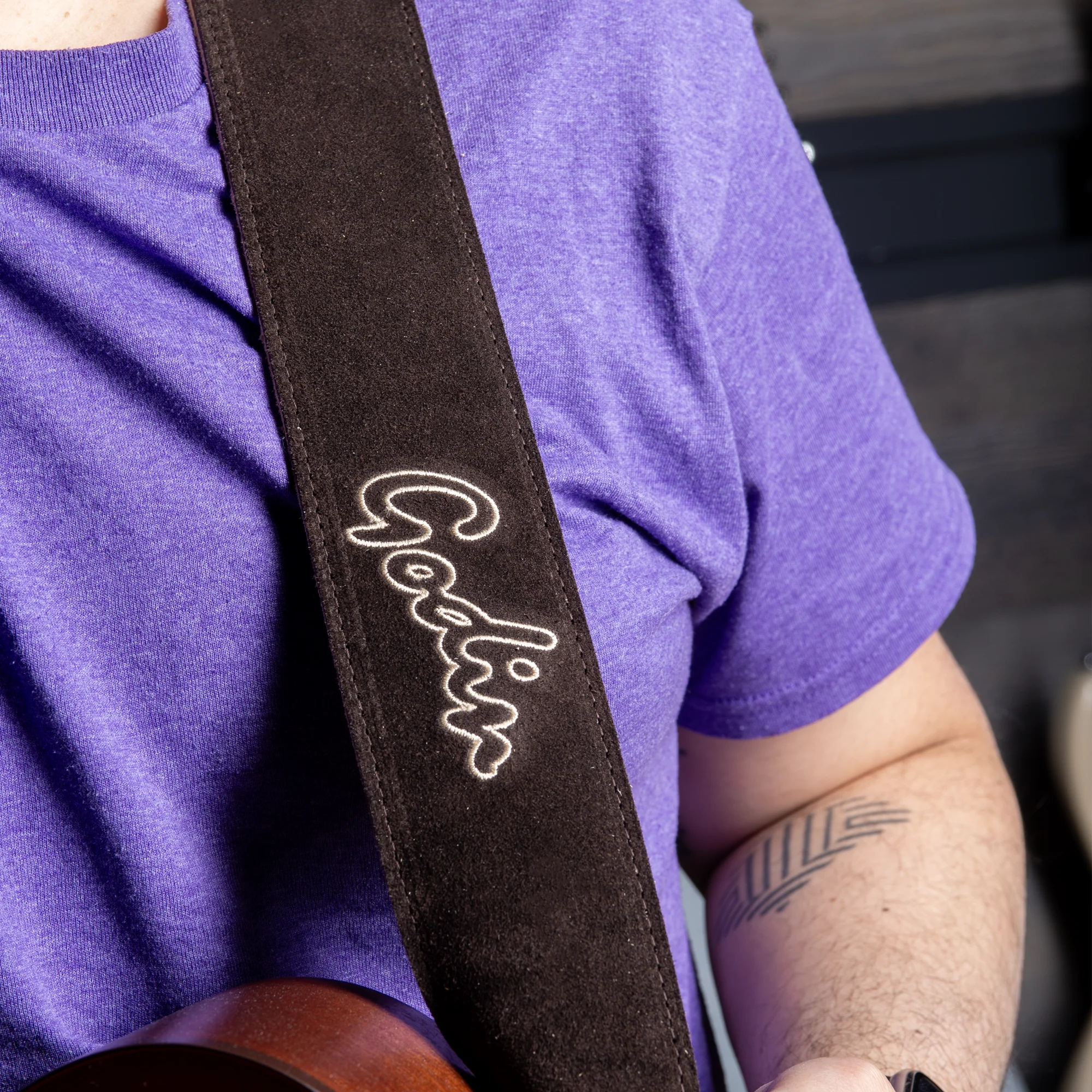  Brown Suede Strap