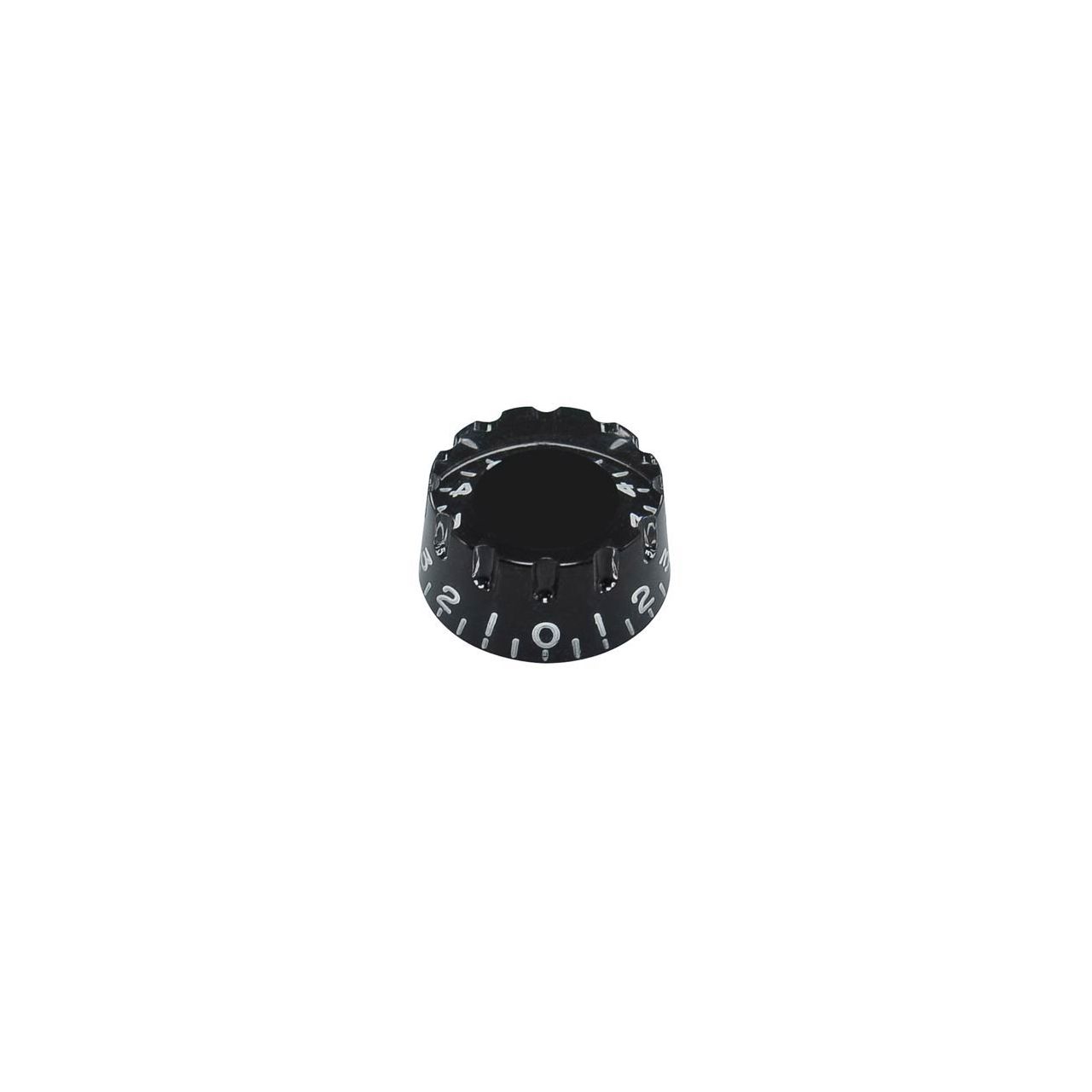 Potiknopf, Speed Knob (notched edge), transparent schwarz