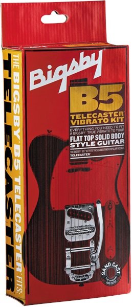 B5 Vibrato Kit with Bridge for T-Style Models - Flat Top Solid Body Guitars - Aluminum