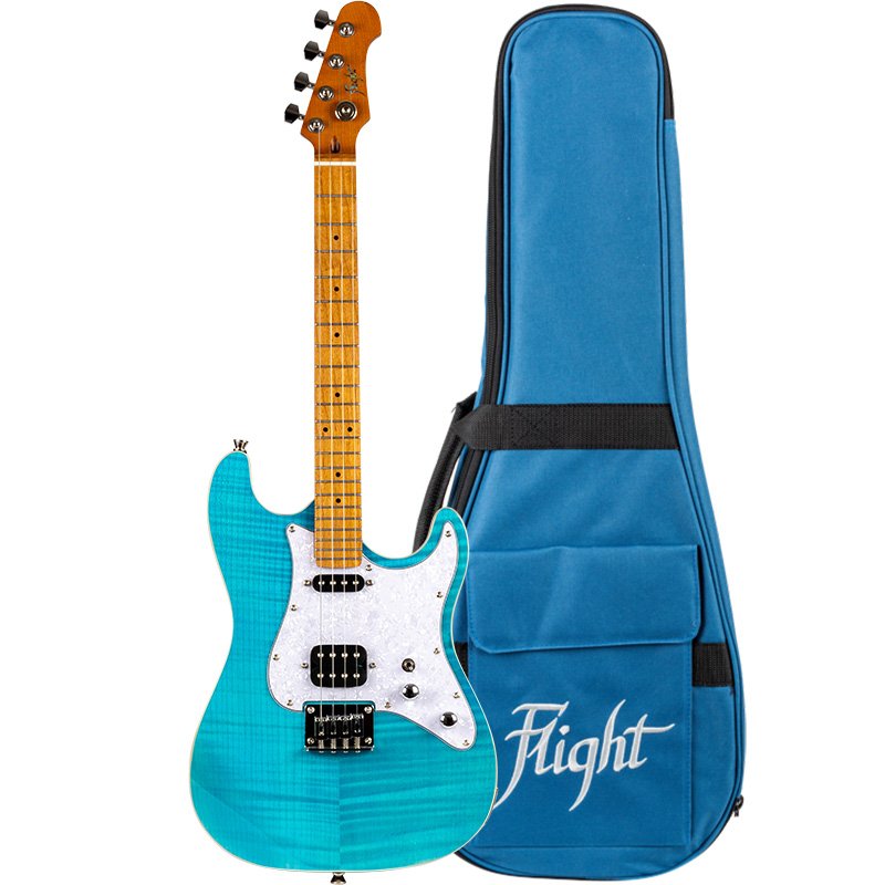 Pathfinder Ocean Blue Baritone Electric Ukulele
