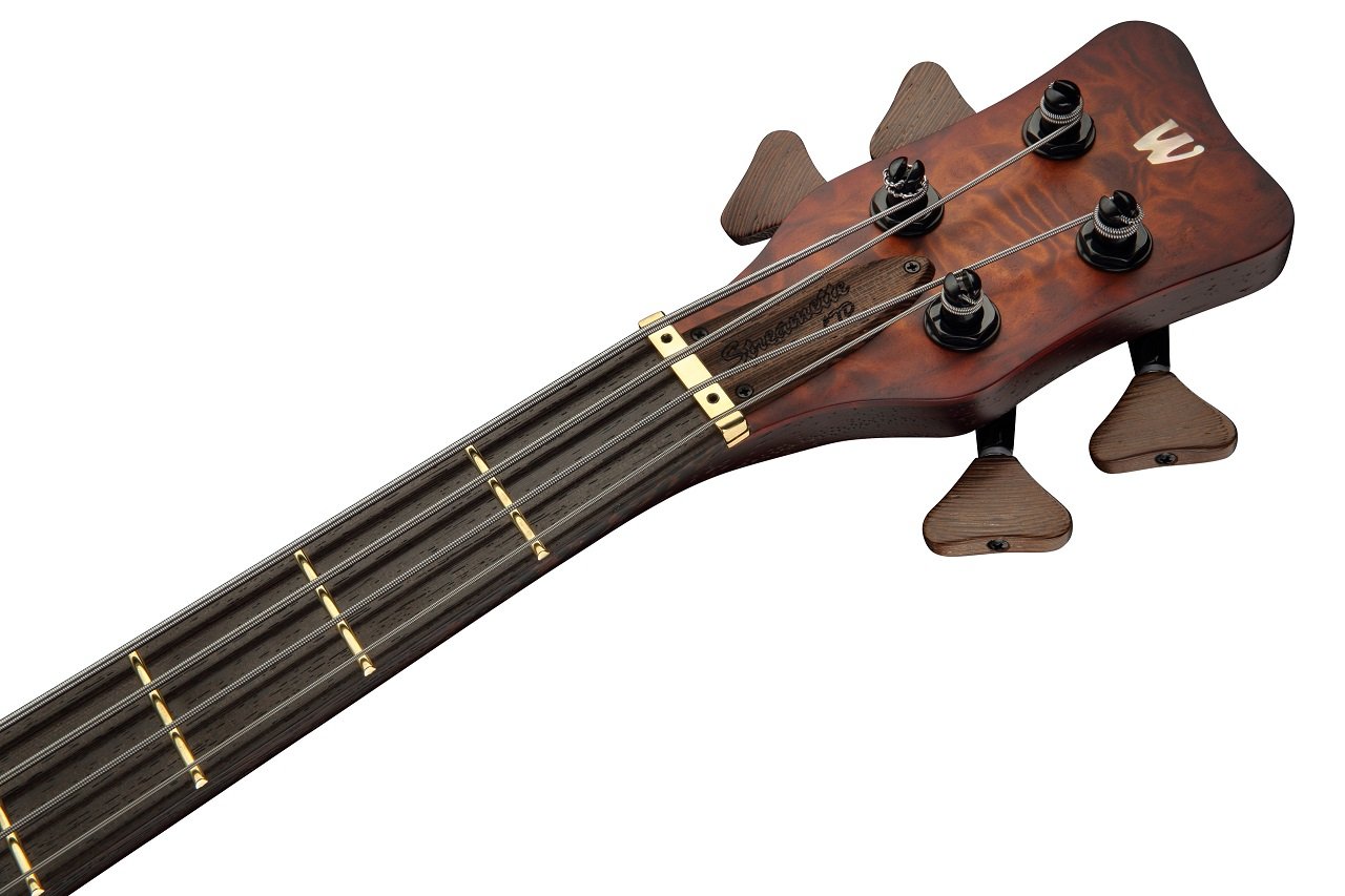 Warwick Masterbuilt Streamette Neck-Through, Limited Edition 2022, 4-String - Special Amberburst Tra