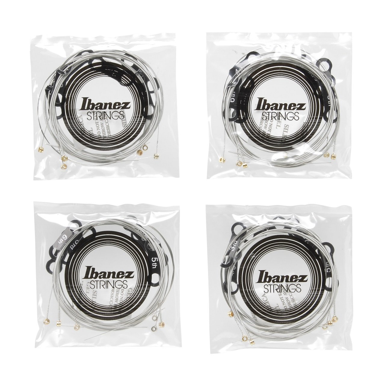 Saiten Regular Light Nickel 4 Sets 6 String Stärken .010/.013/.017/.026/.036/.046