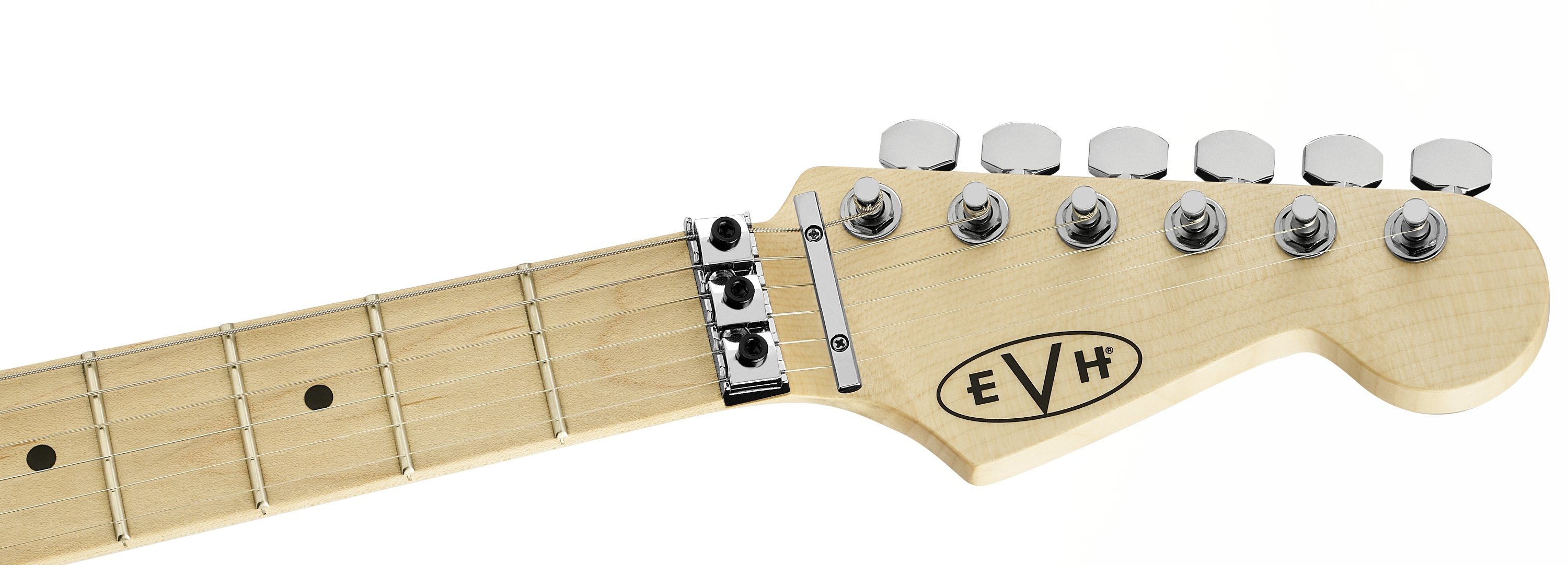 Striped Series Shapes Maple Fingerboard White and Black