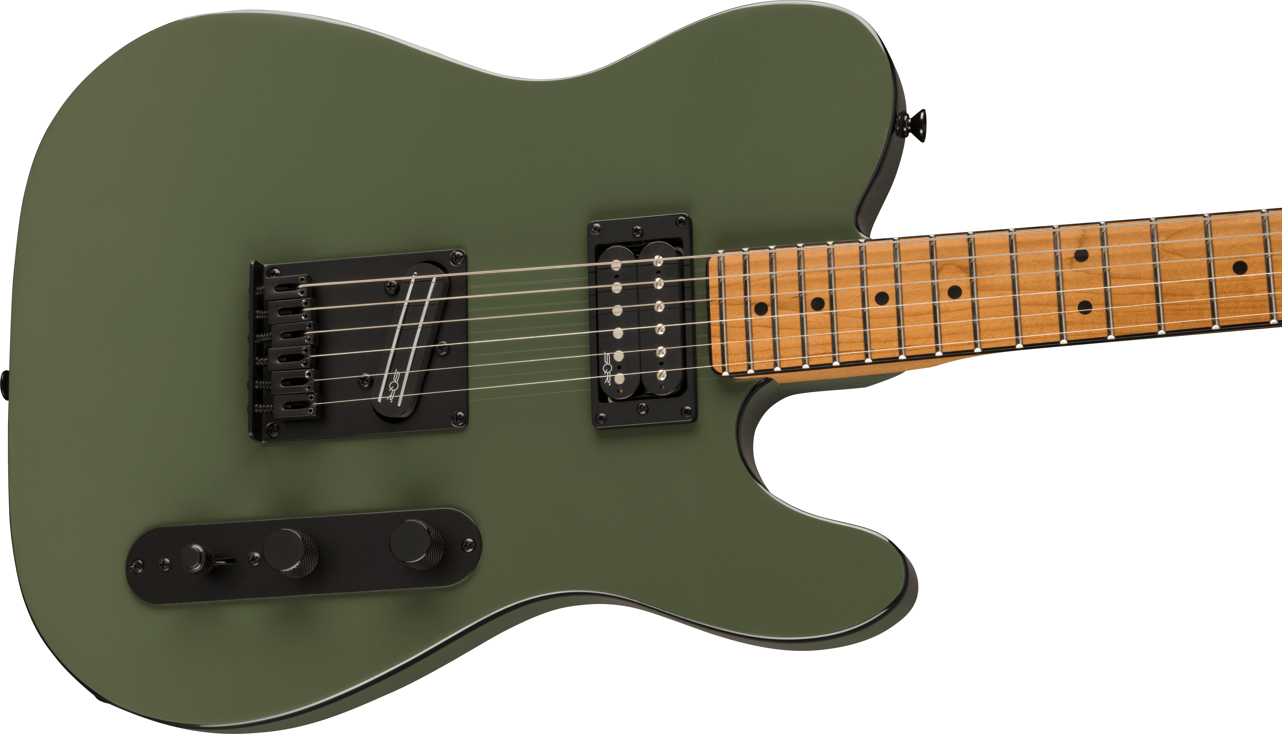FSR Contemporary Telecaster® RH, Roasted Maple Fingerboard, Olive