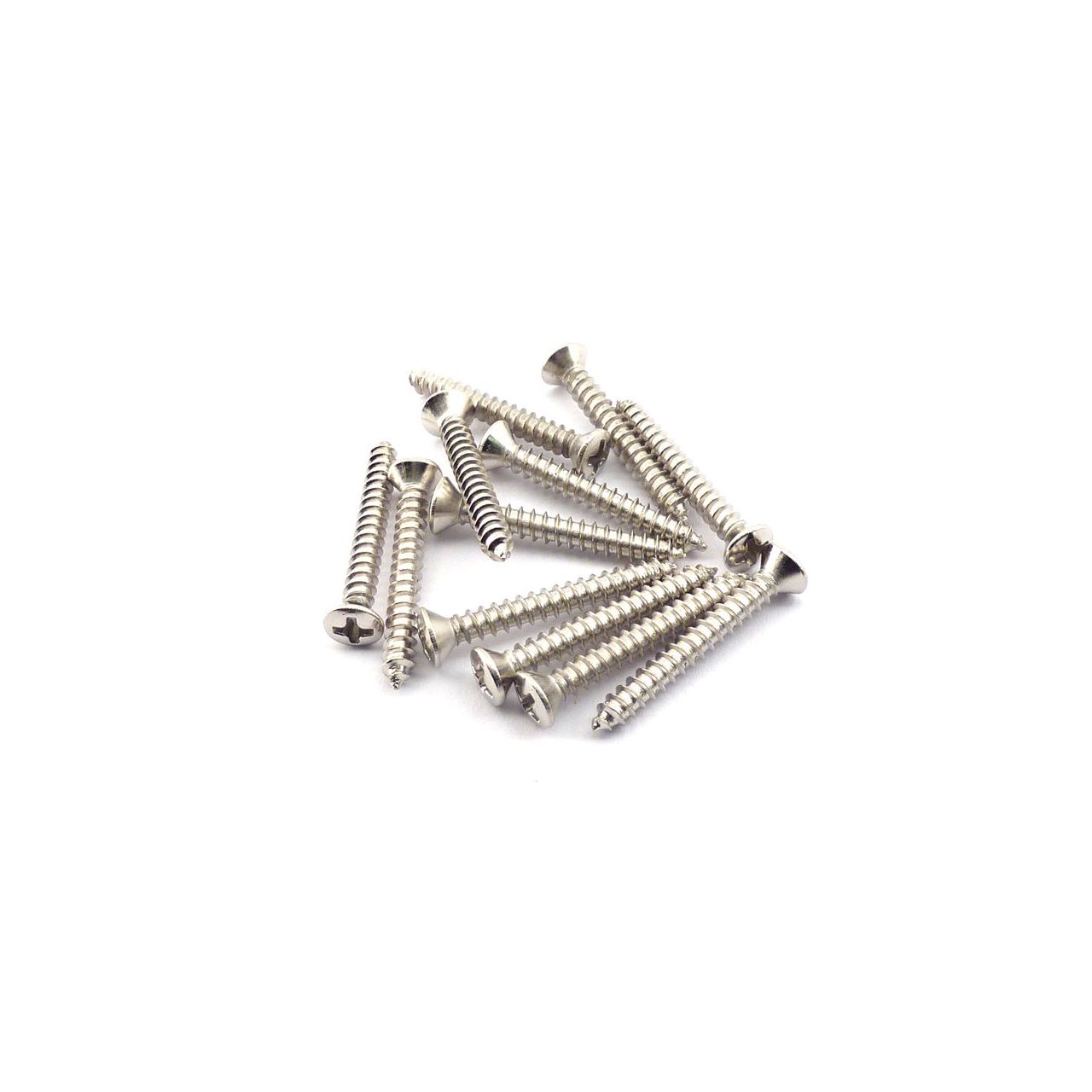 Vintage-Style Bass/Tele Bridge/Strap Button Mounting Screws 5 x 1" (12 Stück)