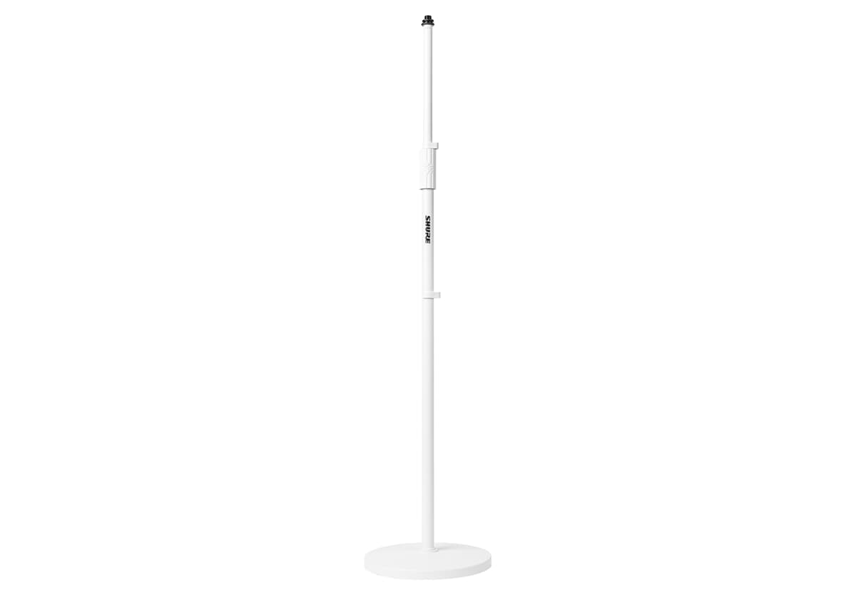 Rundfuß-Mikrofonstativ - 10'' Weiß