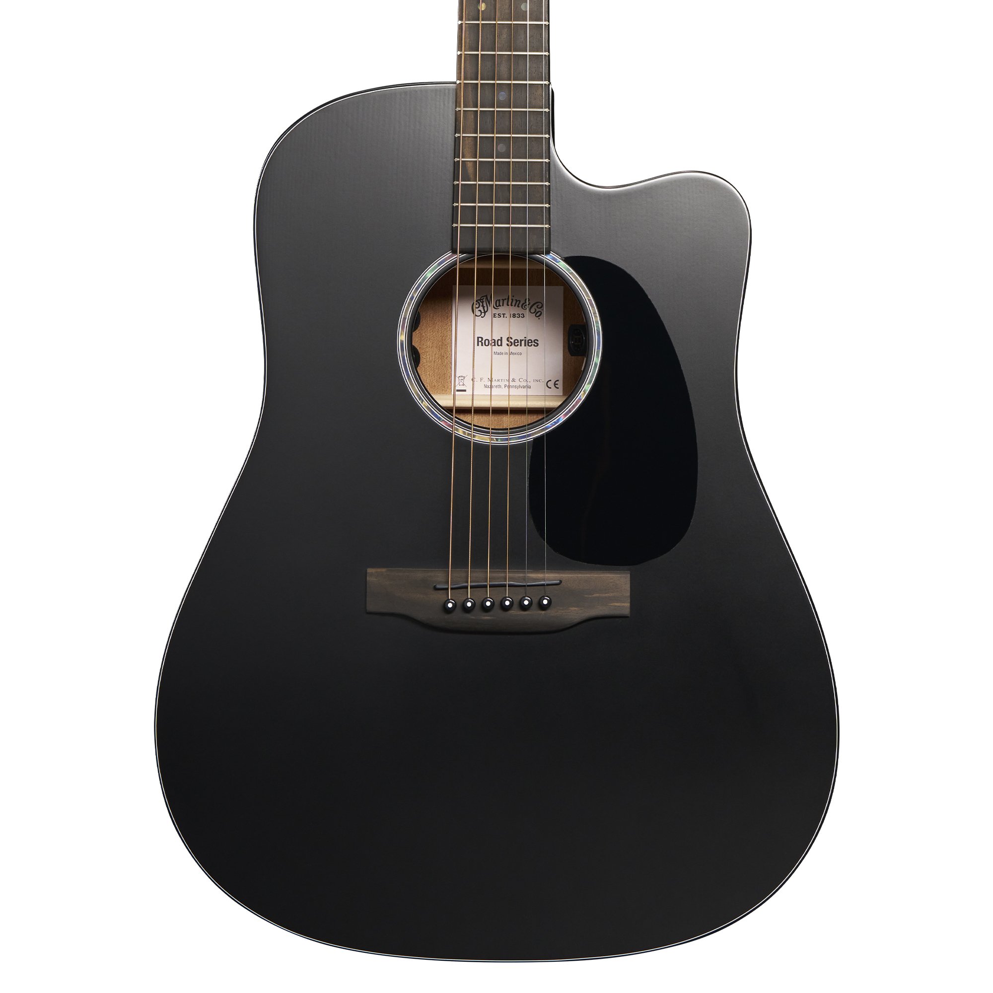 DC-10E Modern Black Satin Spruce/Sapele Westerngitarre