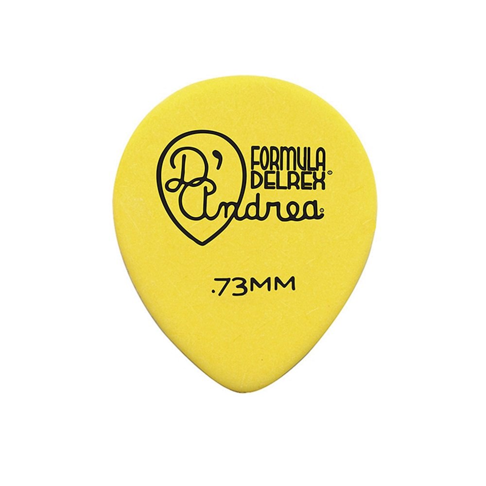 Formula Delrex Picks - 347 Shape (RD347 .73MD), 72 pcs Refill Bag, 0.73 mm, Yellow