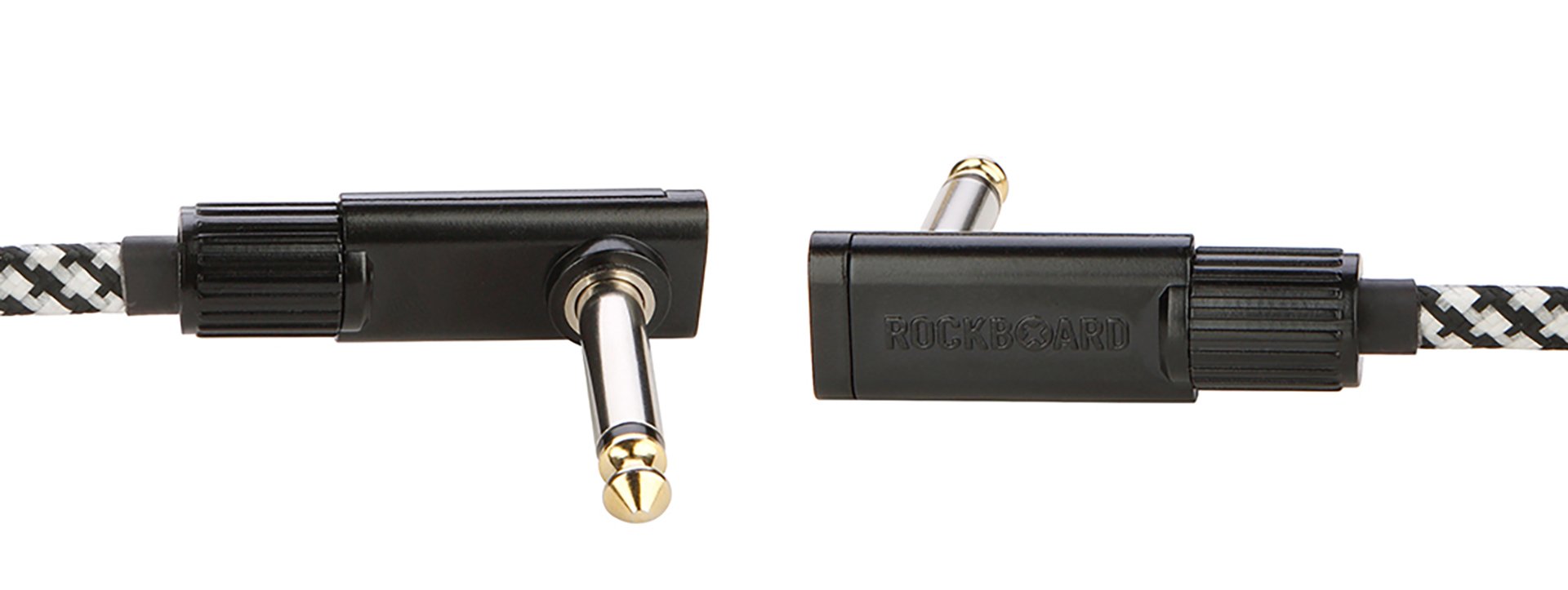 Salt&Pepper Tweed Series Flat Patch Cable - 5 cm
