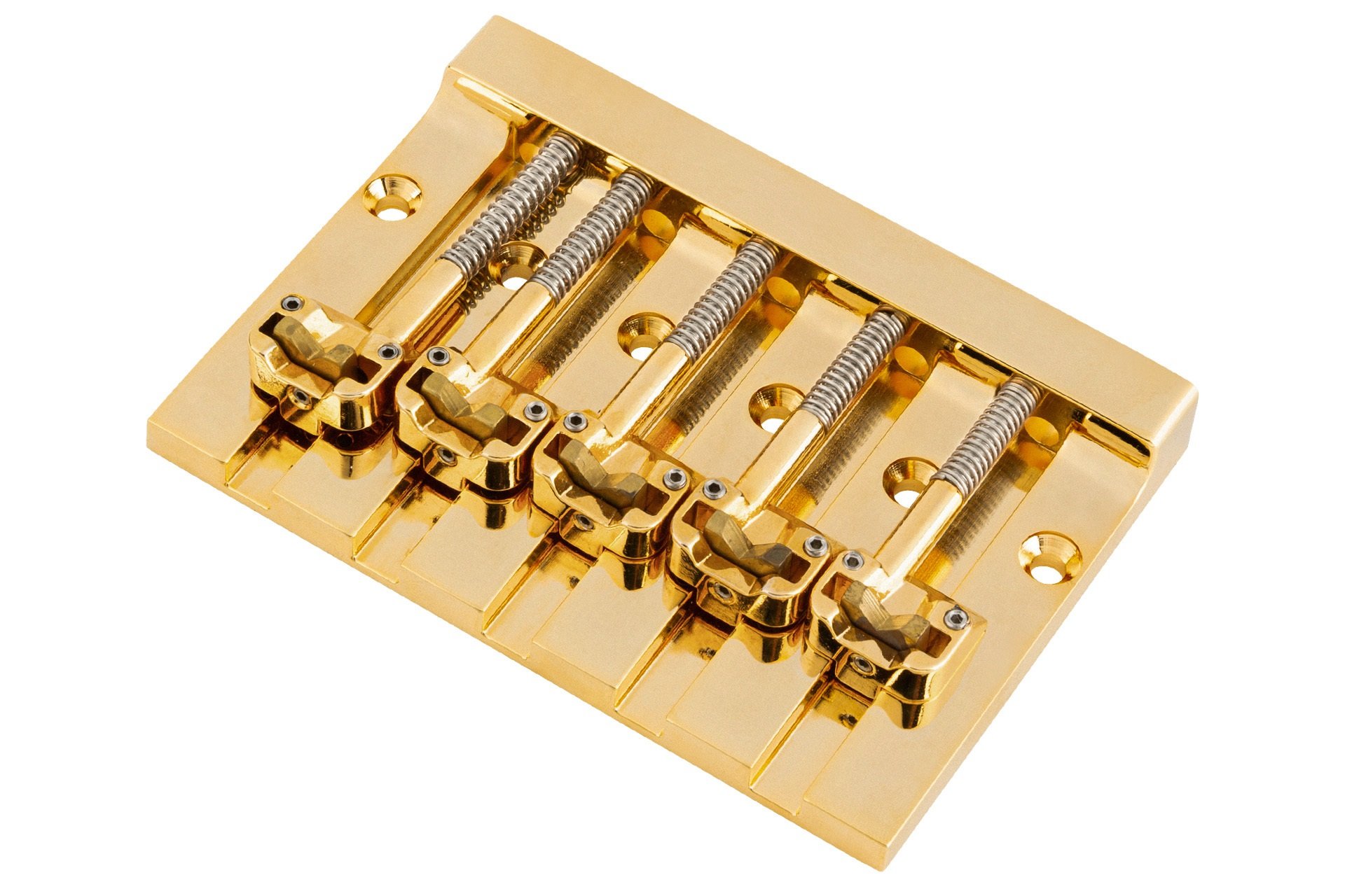 HIPSHOT 5 String KickAss Bass Bridge - Mounting Style I - Gold
