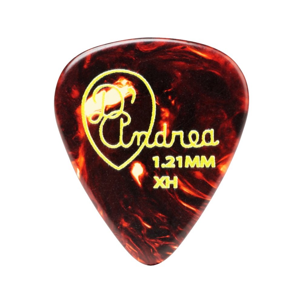 Shell Celluloid Picks - 351 Shape (TPG351 1.21XH), 12 pcs Pick Pack, 1.21 mm, Shell