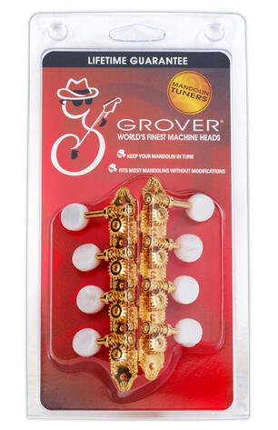 309FG Professional Mandolin Machines - Mandolin Machine Heads, Standard 4 + 4, for "F"-Style Mandoli