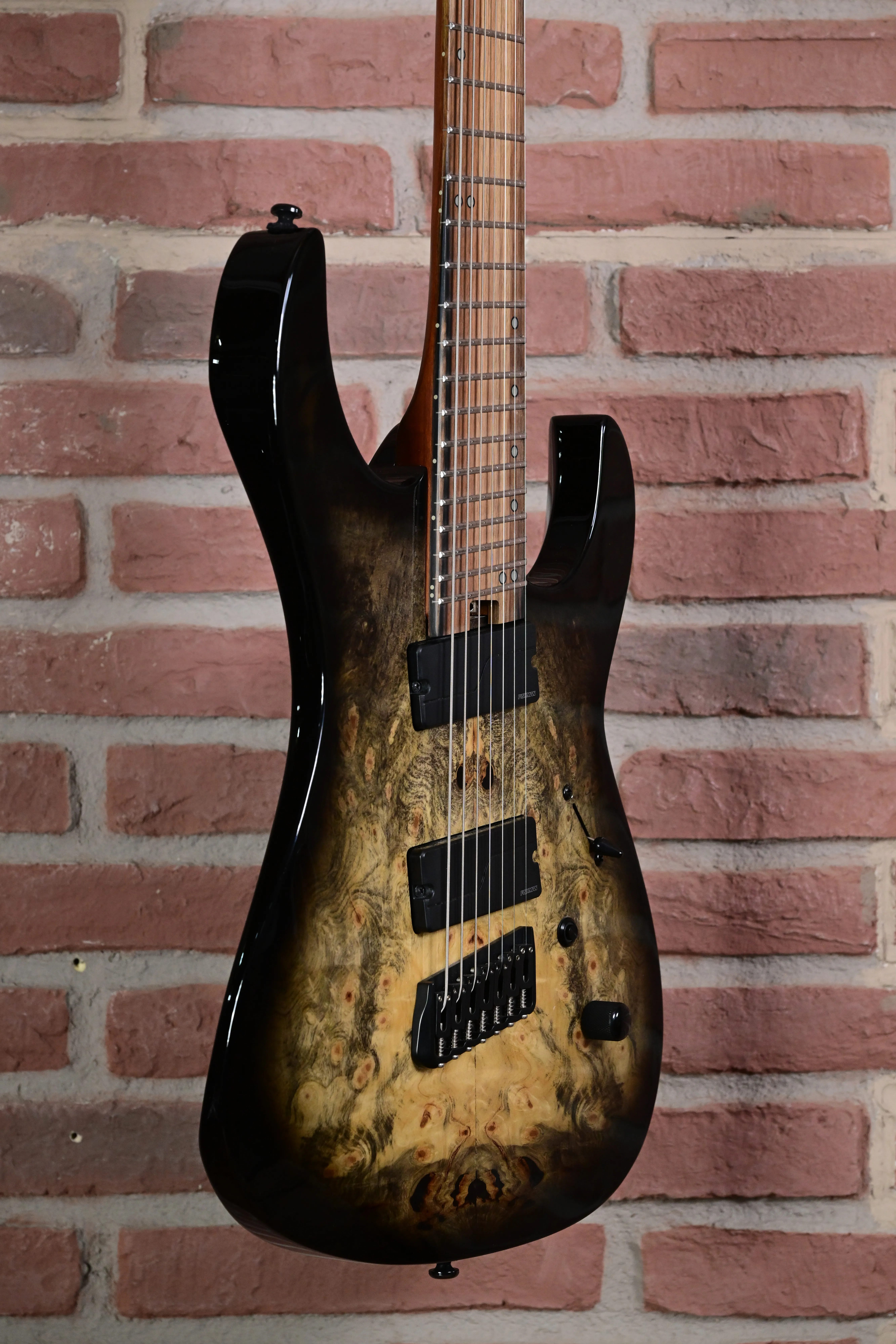 Ninja Overdrive 7-String Multiscale Jupiter Burst E-Gitarre