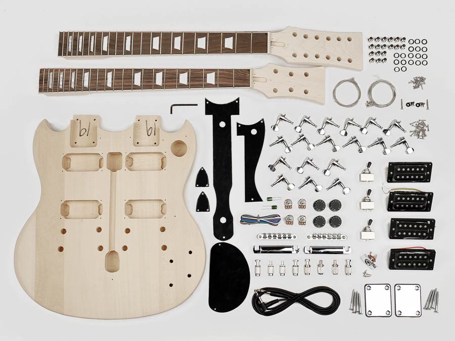 Double-Neck-Style E-Gitarren-Bausatz