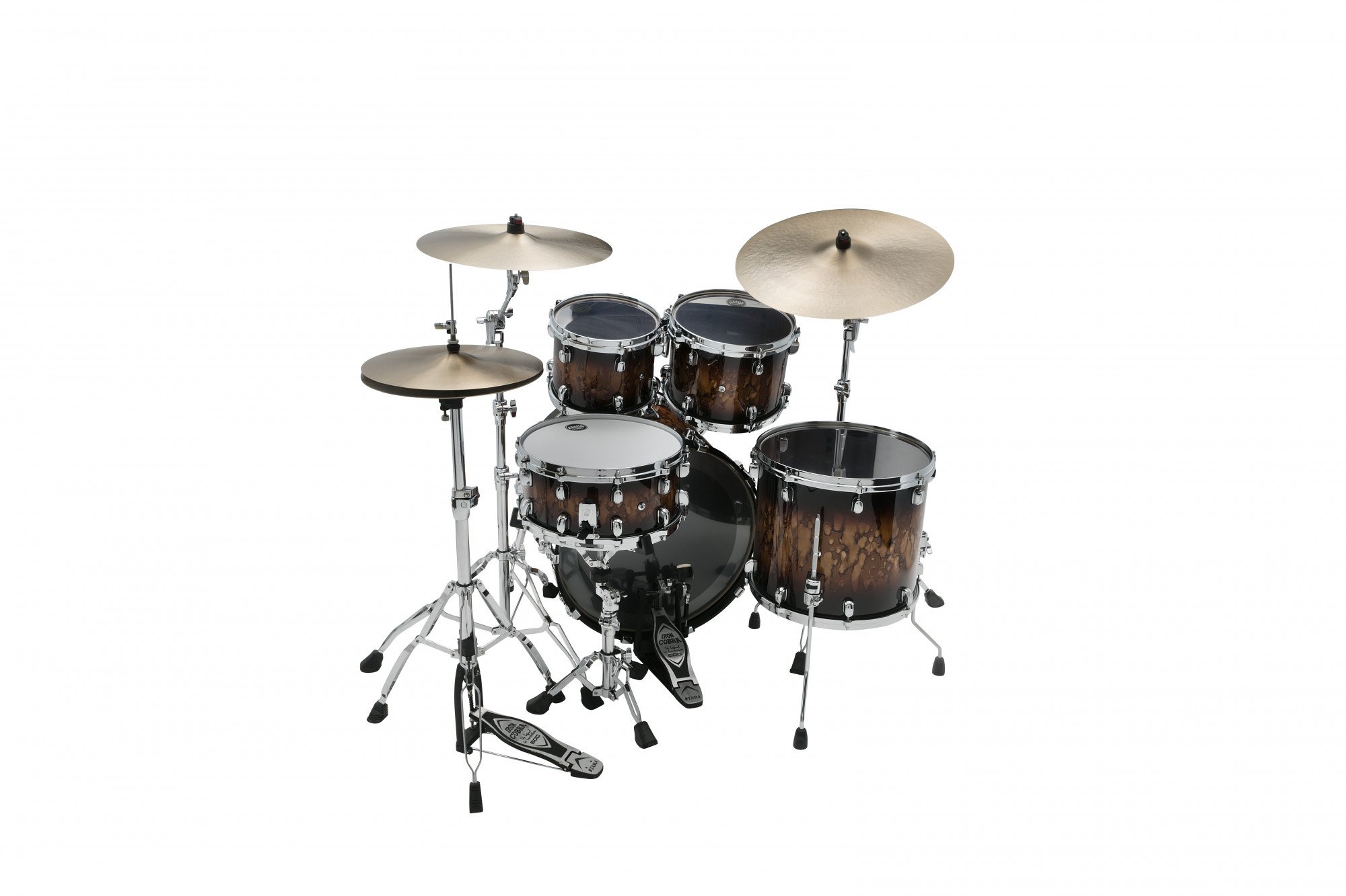 WBS42S-MBR Starclassic Walnut/Birch 4pcs Shell Kit Brown Burst