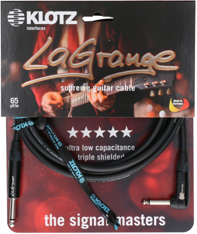 Gitarrenkabel LaGrange Supreme gerade-gewinkelt 6m