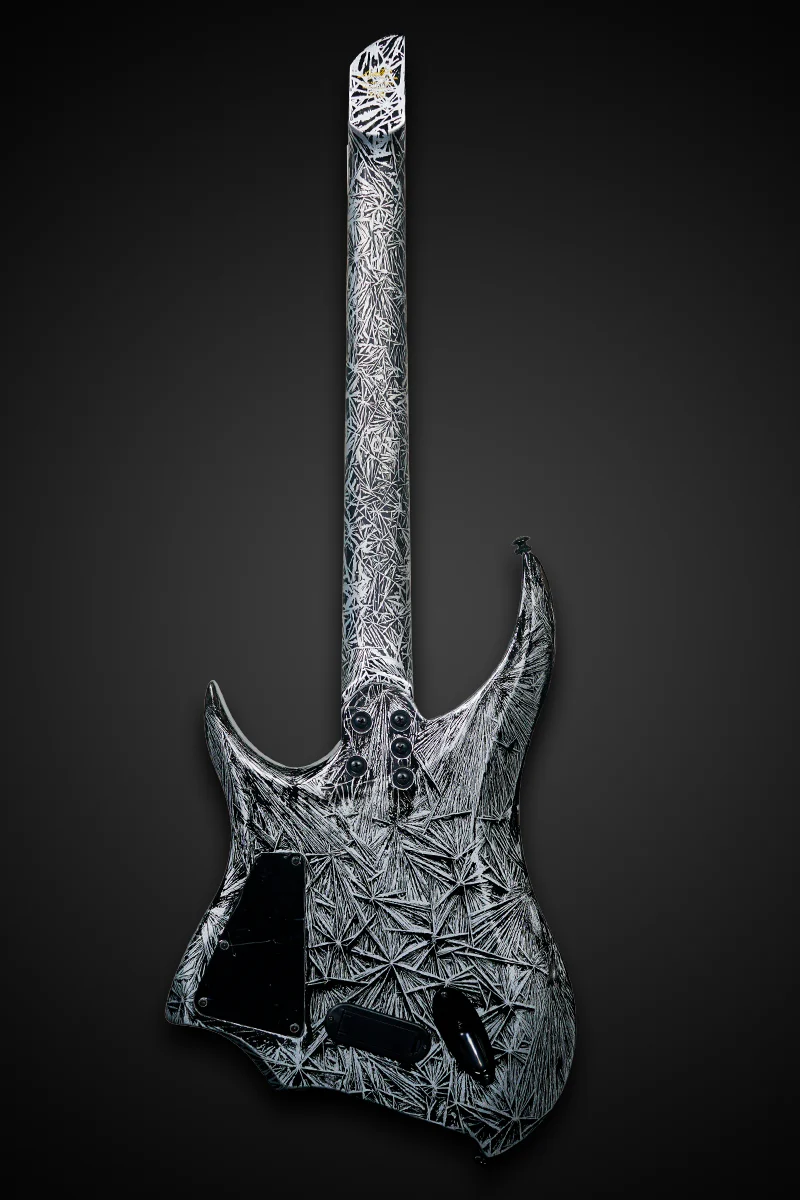 Revenant 6-String Multiscale Headless E-Gitarre Gloss Black Ice