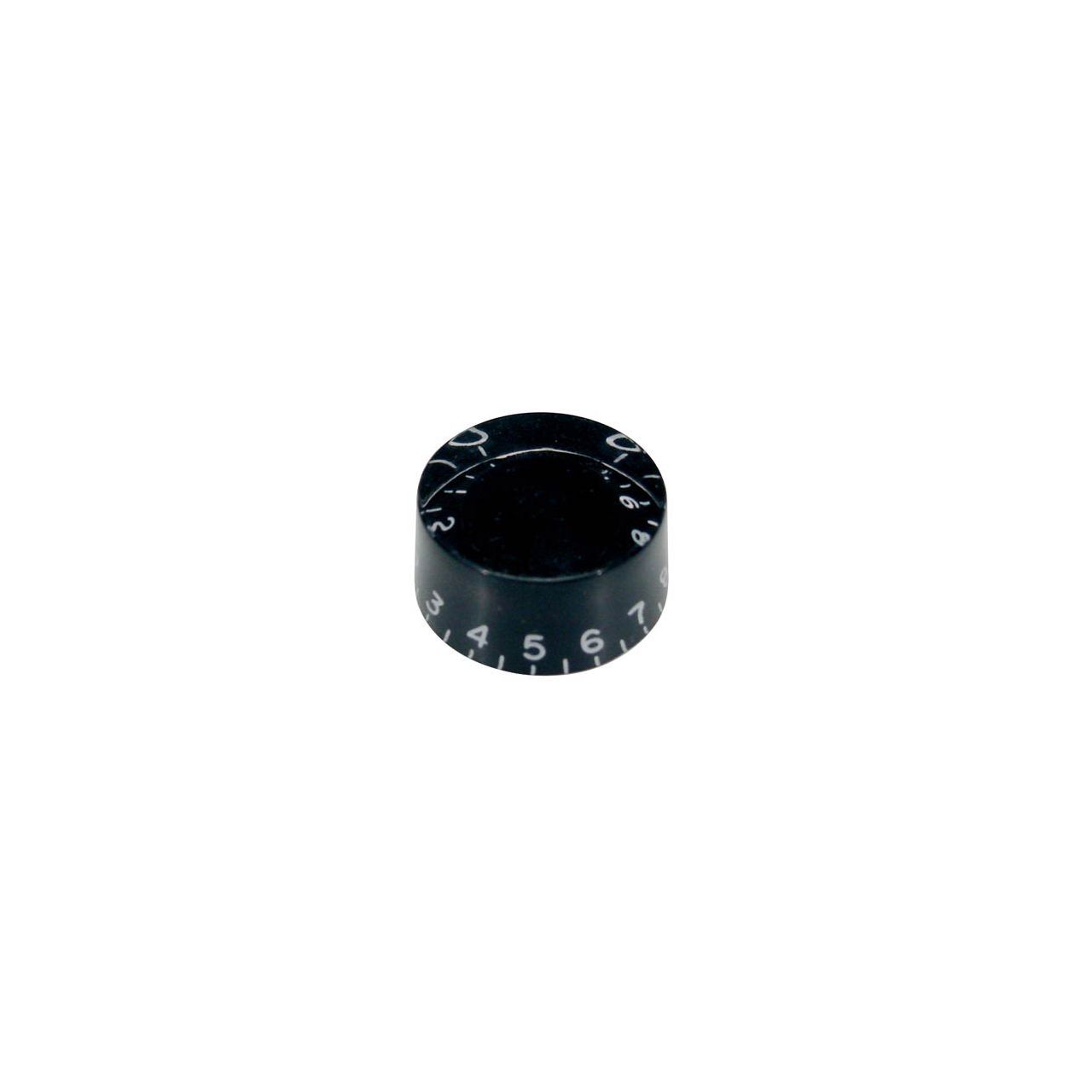 Potiknopf, Speed Knob (hatbox), transparent schwarz 