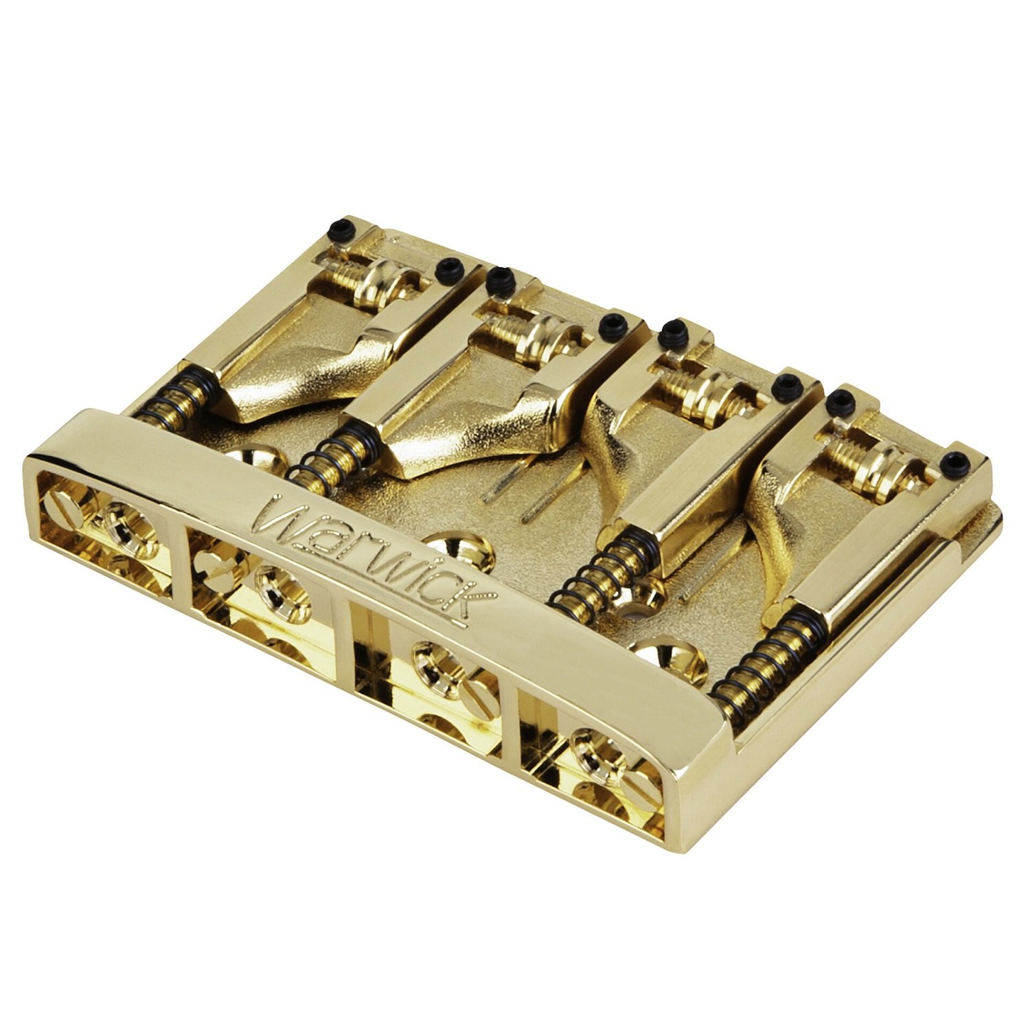 Warwick Logo 3D Bridge, 4-String, Gold