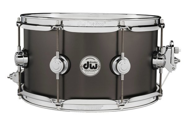 Snaredrum Satin Black over Brass - 13"x07"