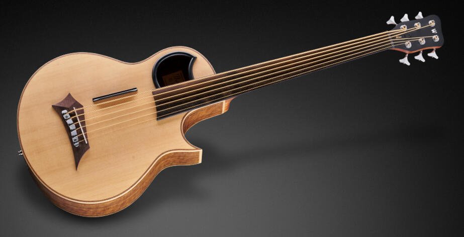 Alien, 6-String, Fretless - Natural Transparent Satin "B-Stock"