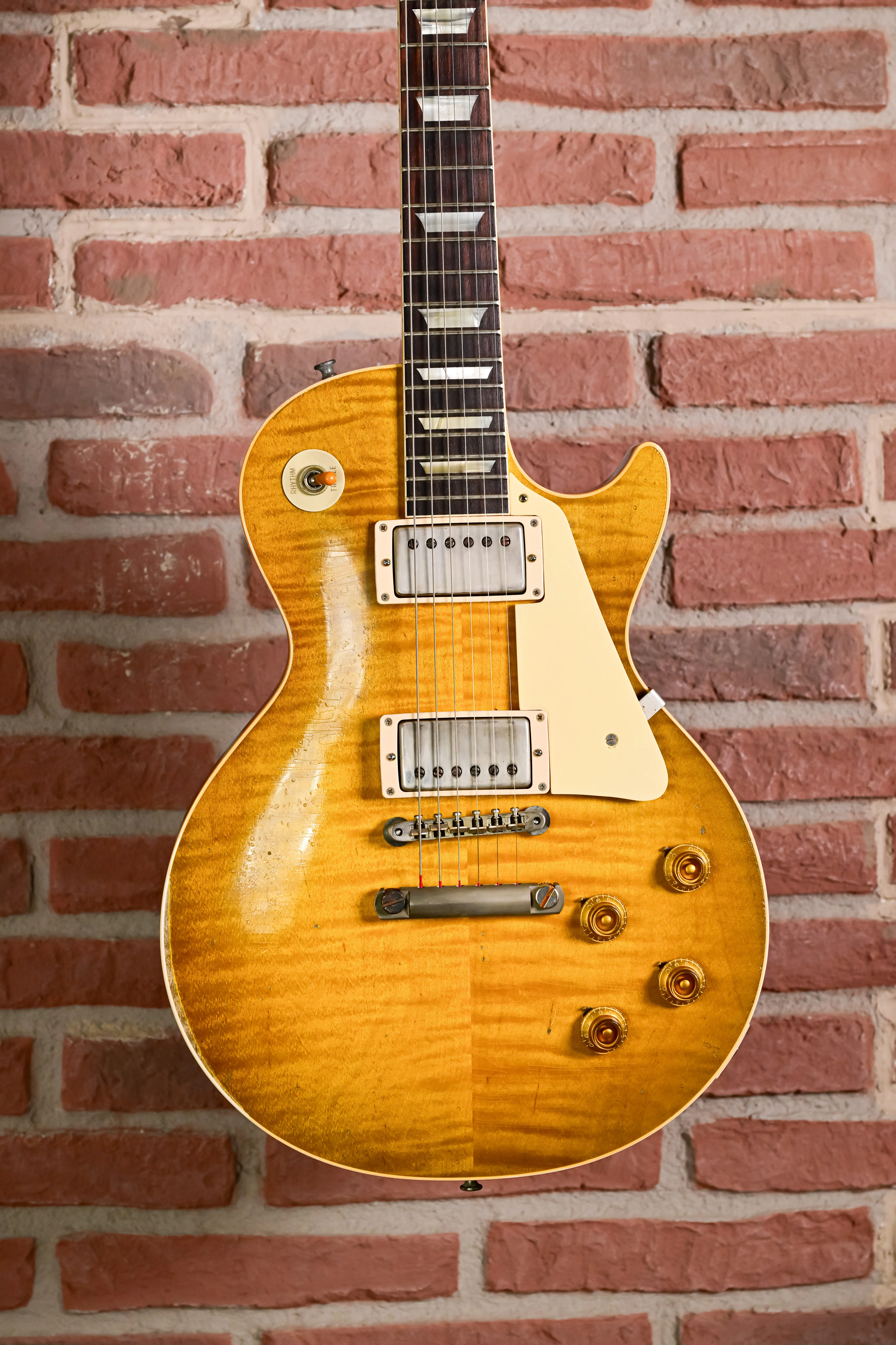 1959 Les Paul Standard Reissue Heavy Aged Green Lemon Fade Custom Shop