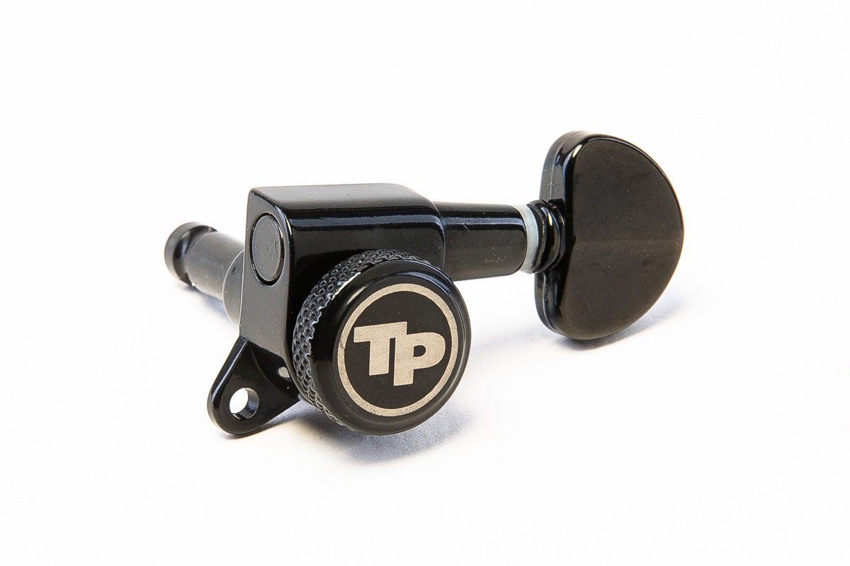 GKL60K-B Locking Tuner with 18:1 Gear Ratio and "Small Kidney" Style Button - Guitar Machine Heads, 