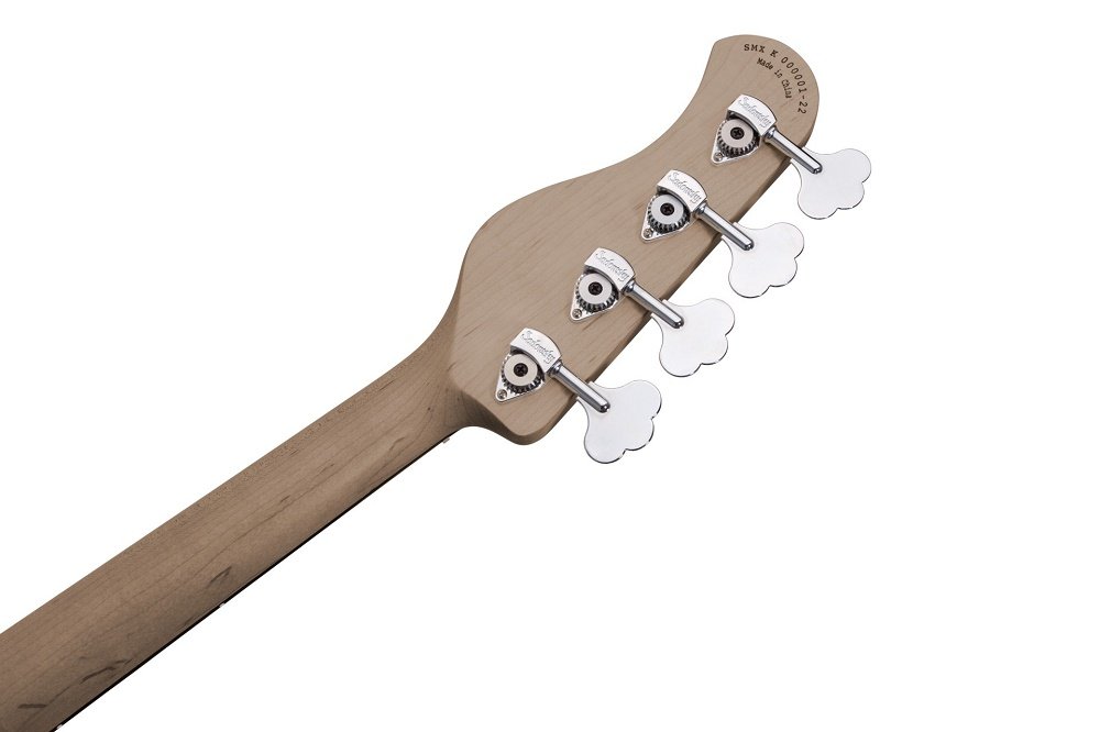 MetroExpress 21-Fret Hybrid P/J Bass, Morado Fingerboard, Fretless, 4-String - Solid Black High Poli