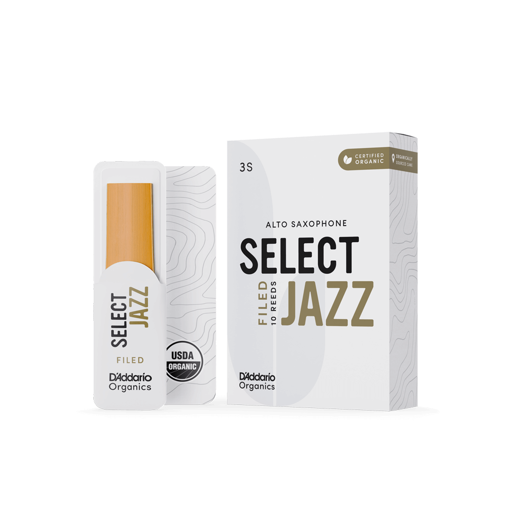 Filed Organic Select Jazz Blätter für Altsaxophon, Stärke 3, weich, 10er-Packung