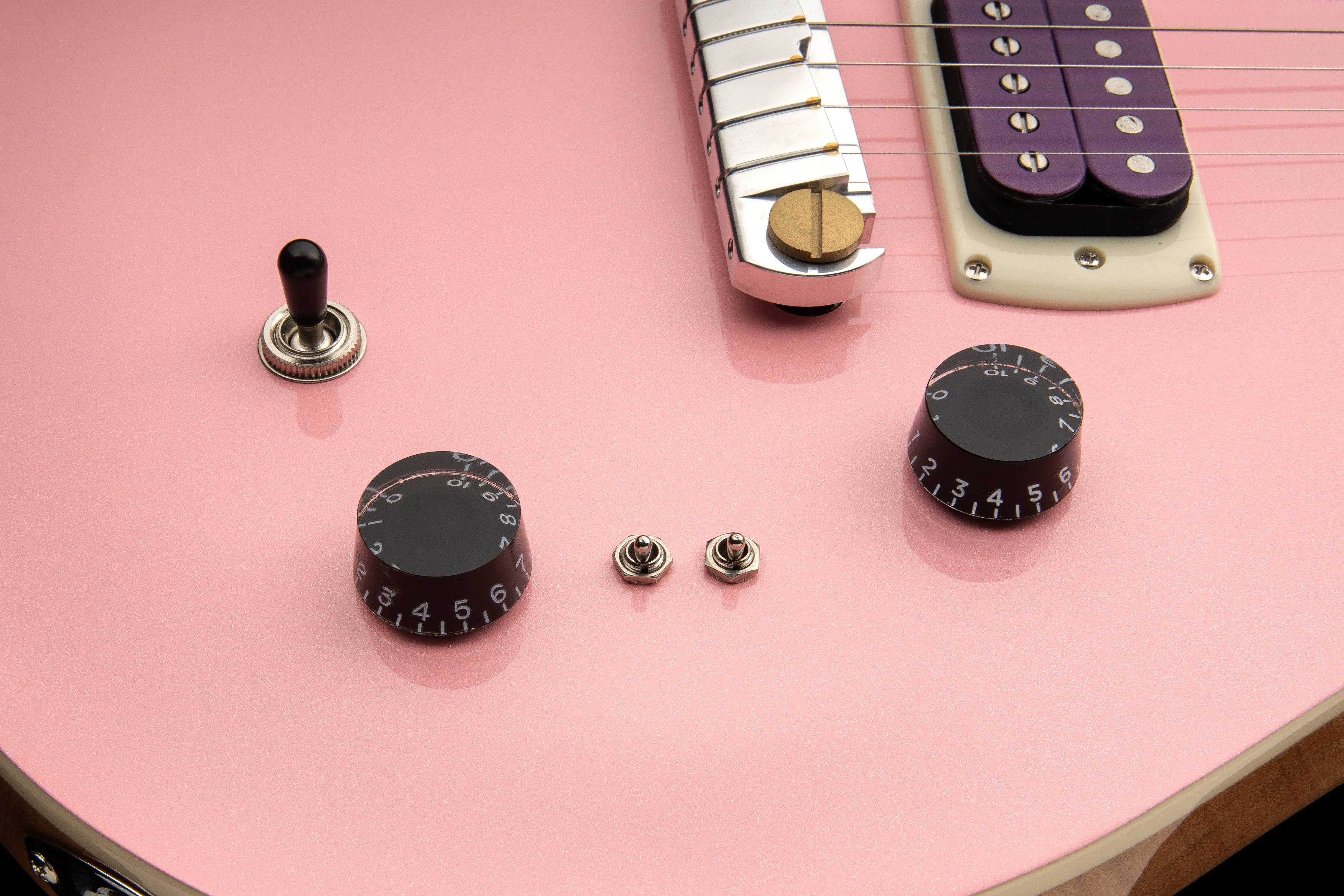 PRS SE Rock Lady LTD Reglerbereich auf dem Korpus