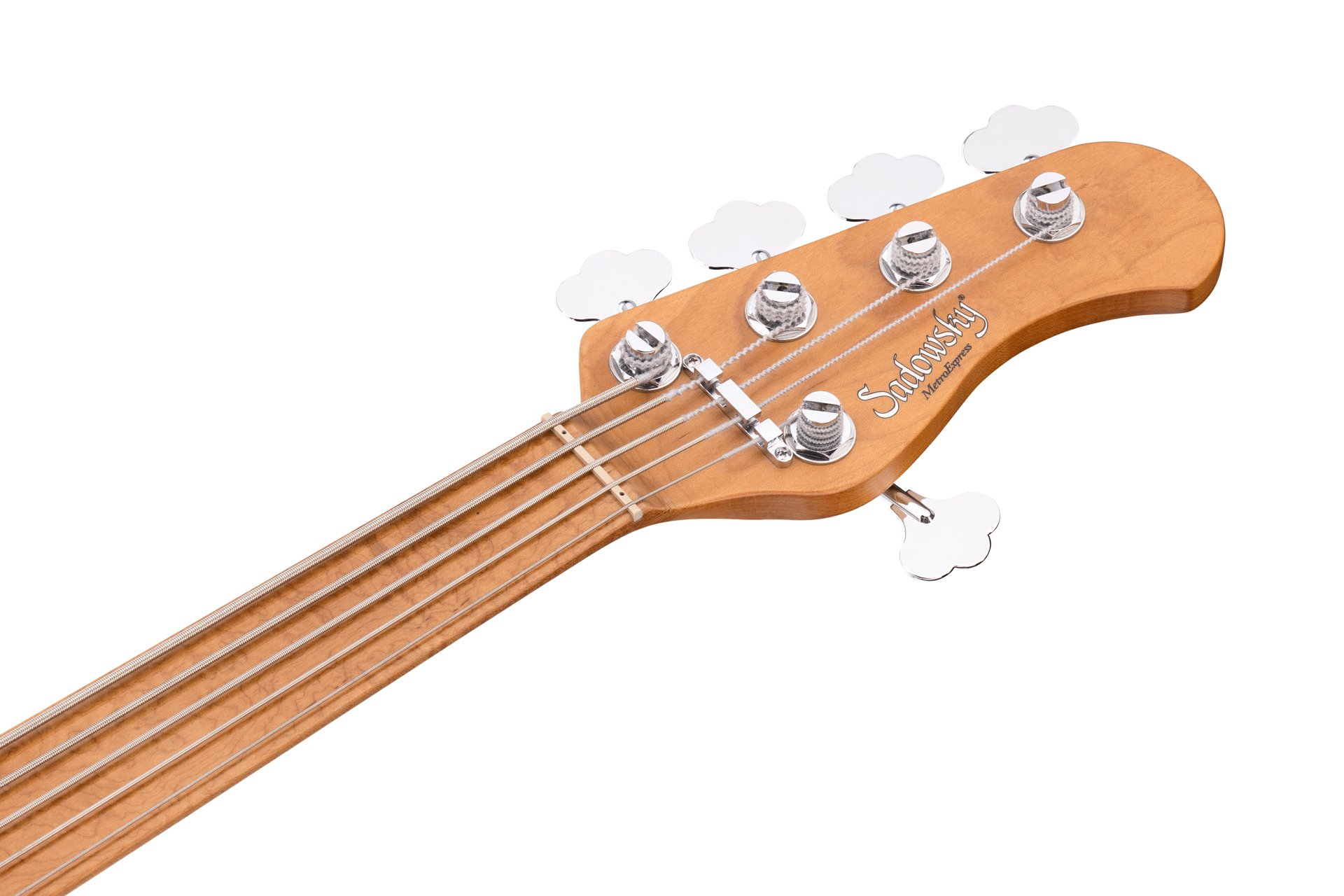 MetroExpress 24-Fret Modern Bass, 5 Fretless - Solid Black High Polish