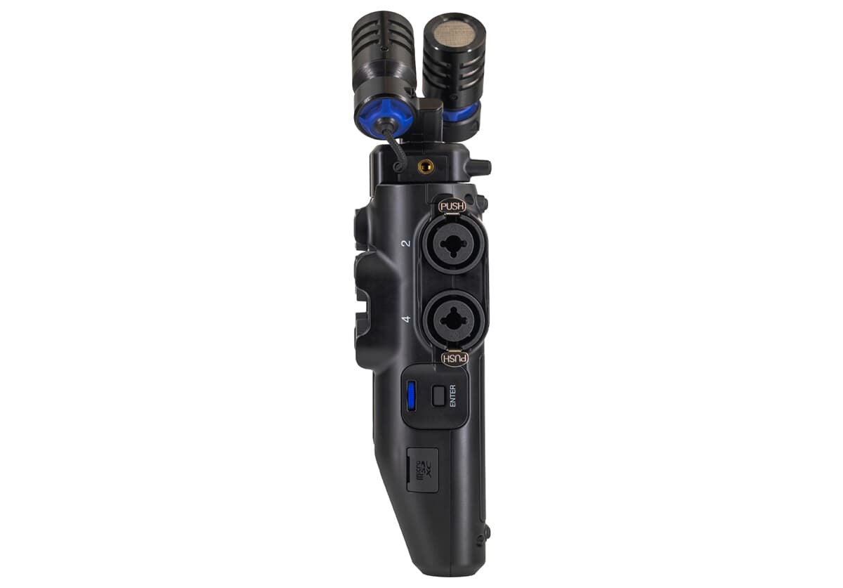 Zoom H6studio Seitenansicht mit Anschlüssen