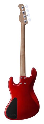 MetroExpress 21-Fret Hybrid P/J Bass, Morado Fingerboard, 4-String - Solid Candy Apple Red Metallic 