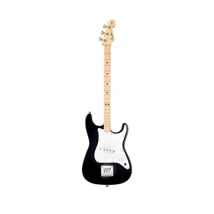 X Fender Stratocaster Black 3-String Kindergitarre