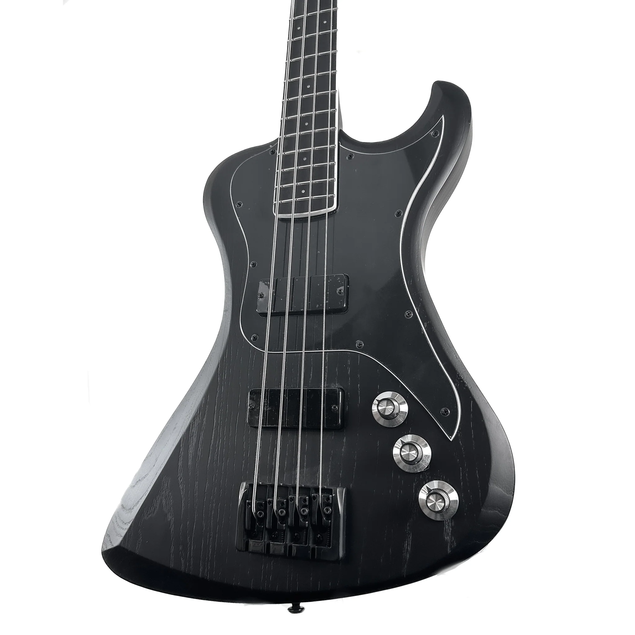 R2 DE Bass Blacked Out Matte Black Swamp Ash