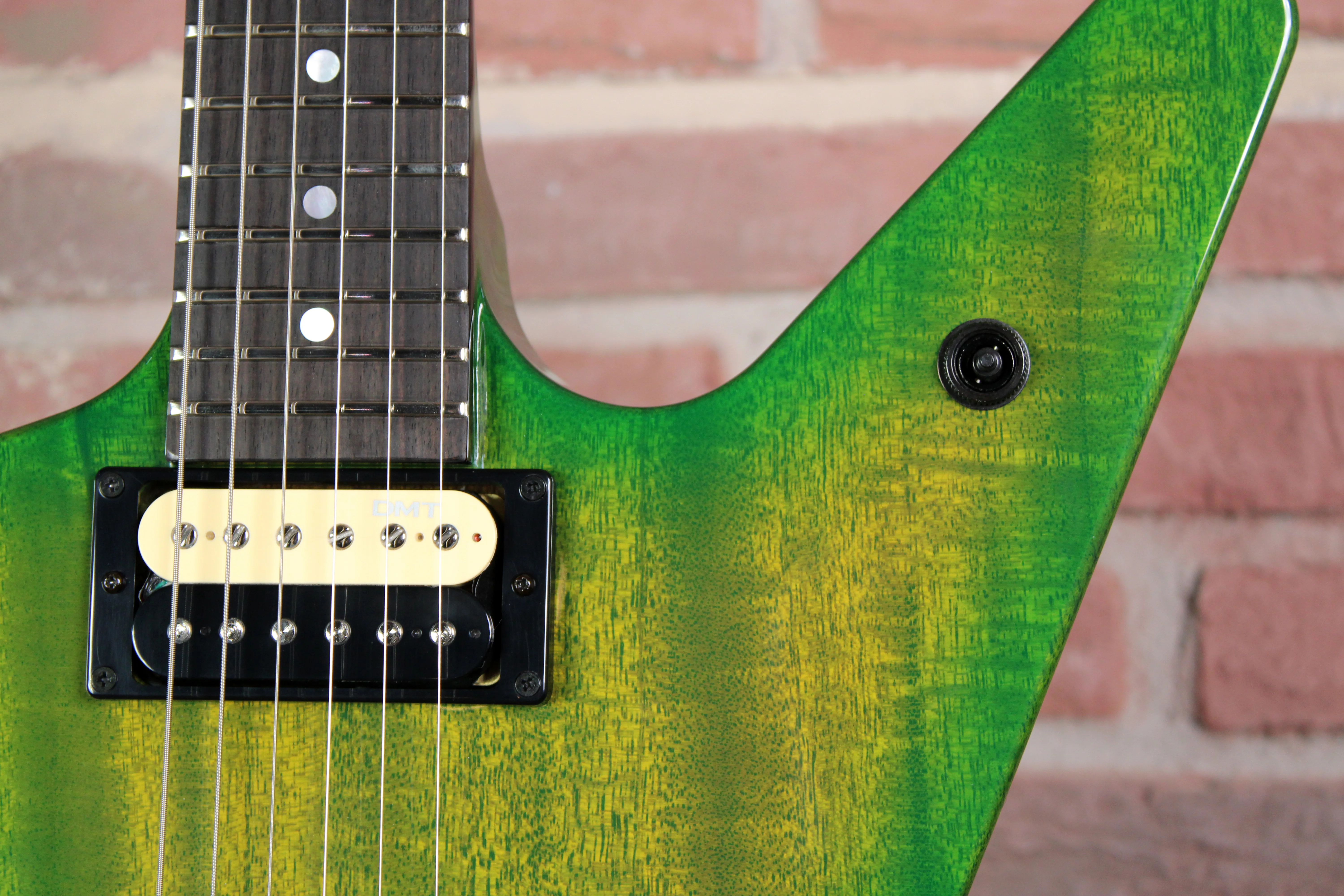 Dean Guitars USA Custom Shop ML Floyd Mahogany Slime - Obenansicht