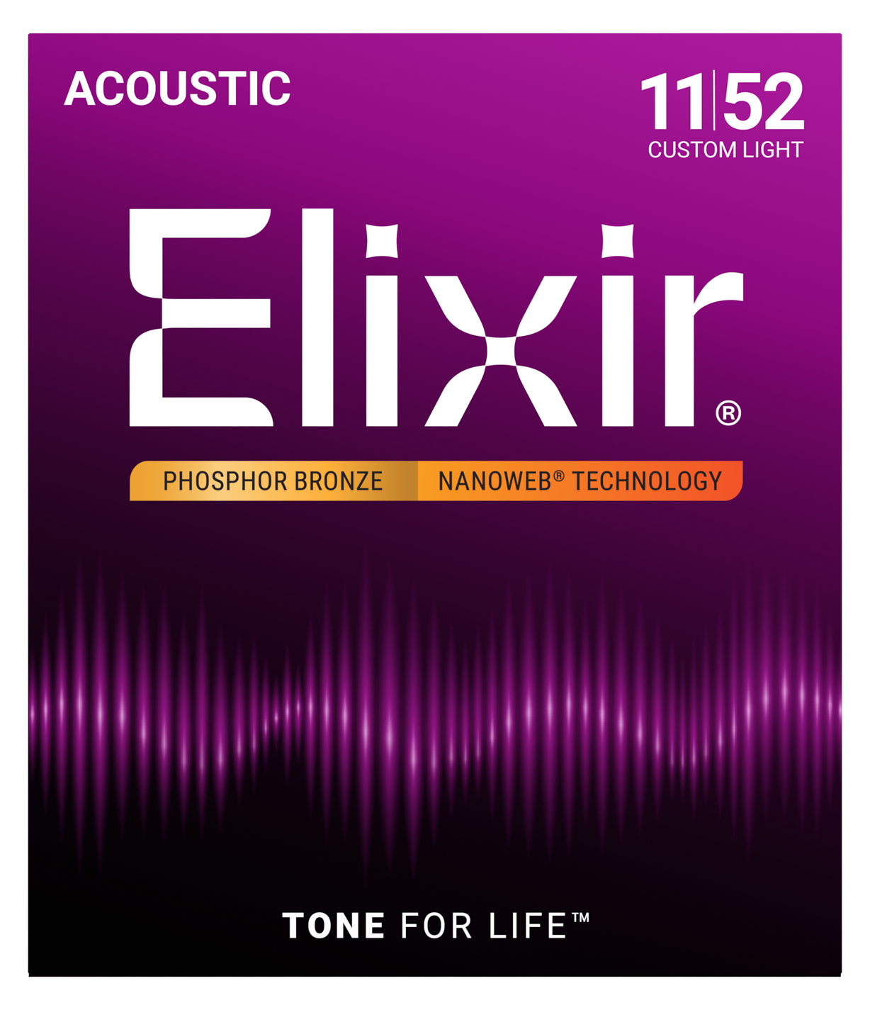 16027 Nanoweb Acoustic Phosphor Bronze Custom Light 011-052