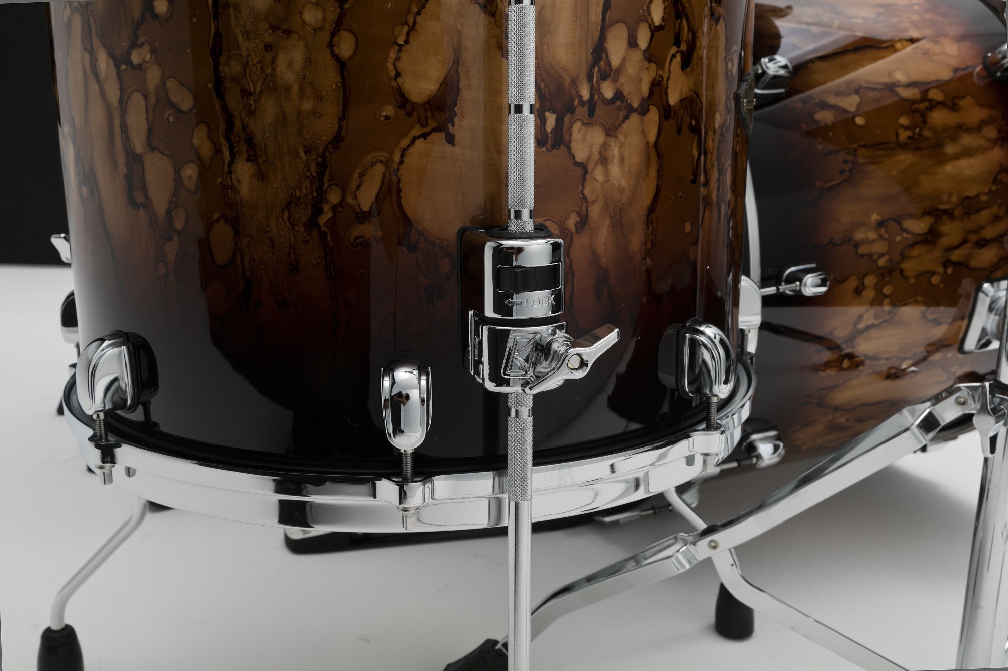 Starclassic Walnut/Birch Lacquer Shell Kit 3 teilig - Molten Brown Burst