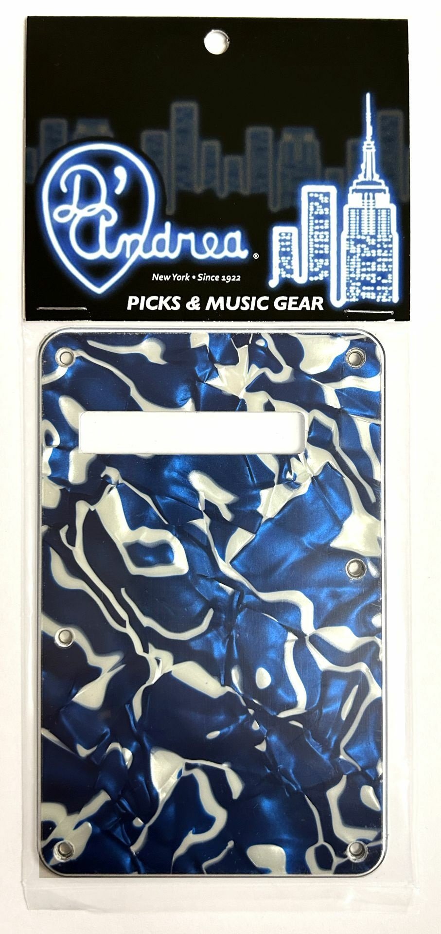 ST-Style Tremolo Back Plate (DPP ST BSP BP), Blue Swirl Pearl