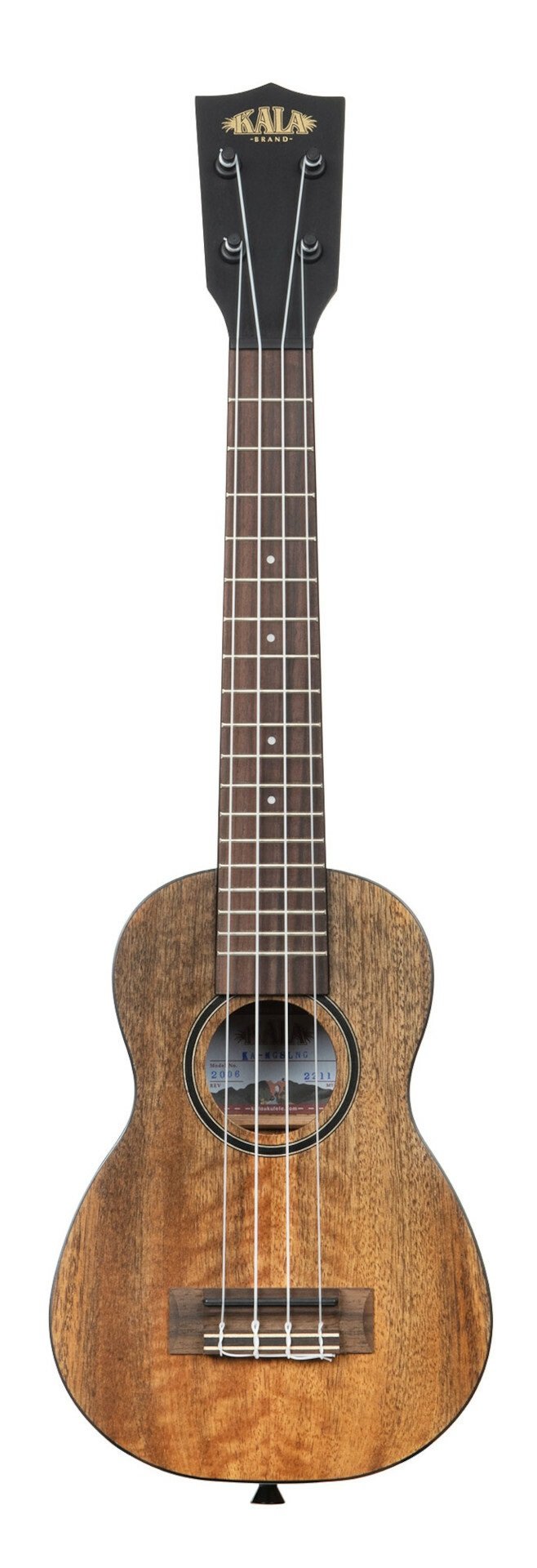 KA-CM-SLN Soprano Long Neck Ukulele Curly Mango with Bag