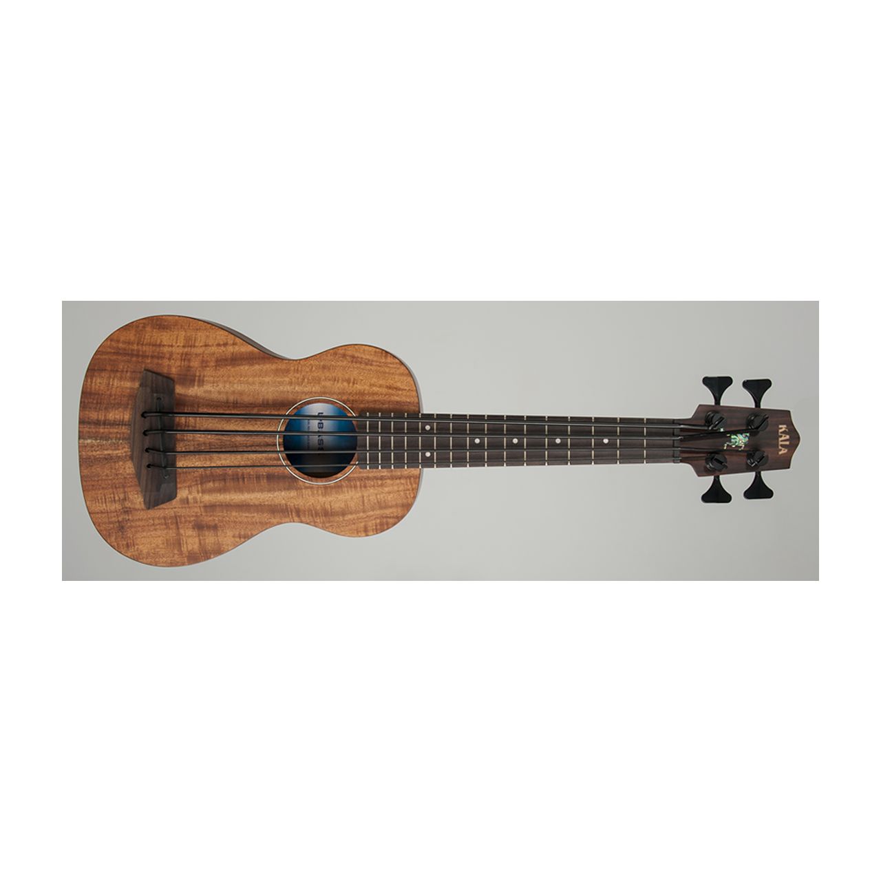 Ubass All Solid Acacia, Satin, Fretted, with a Lightcase