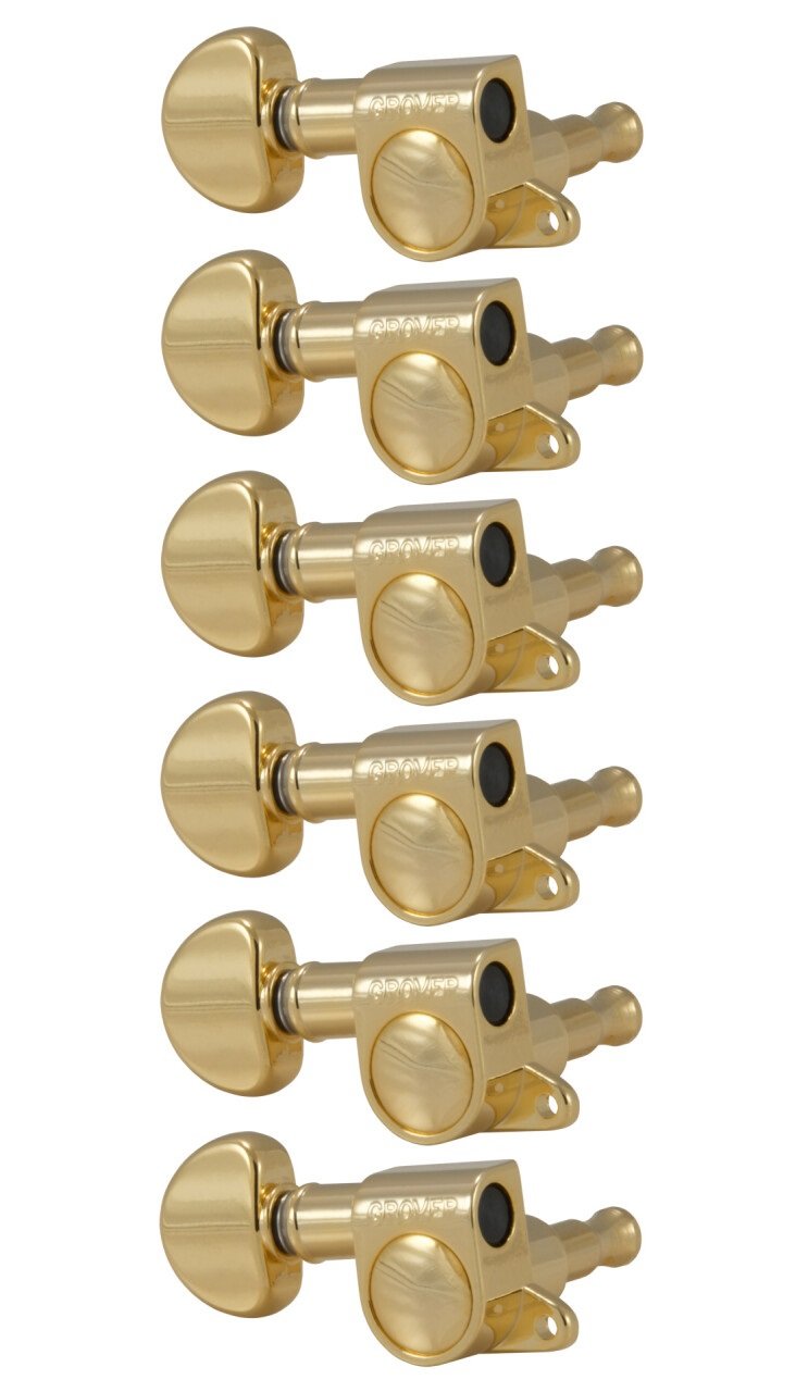 205GL6 Mini Rotomatics with Round Button - Guitar Machine Heads, 6-in-Line, Lefthand, Treble Side (R