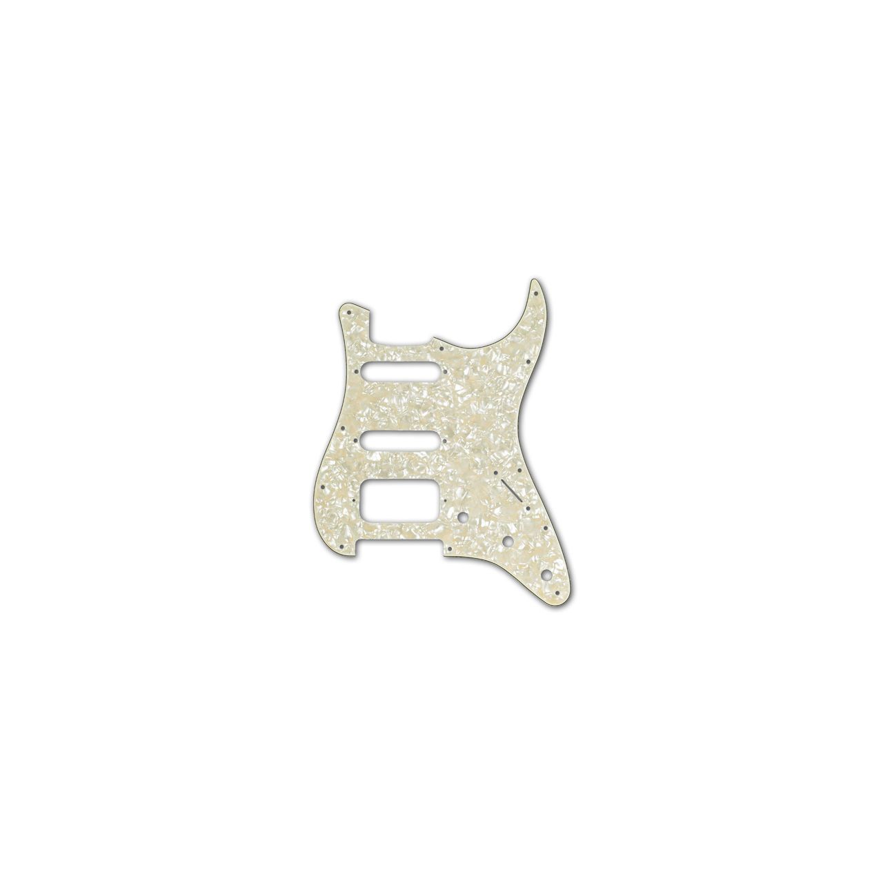 Lone Star Stratocaster Pickguard HSS White Pearl - Pickguard