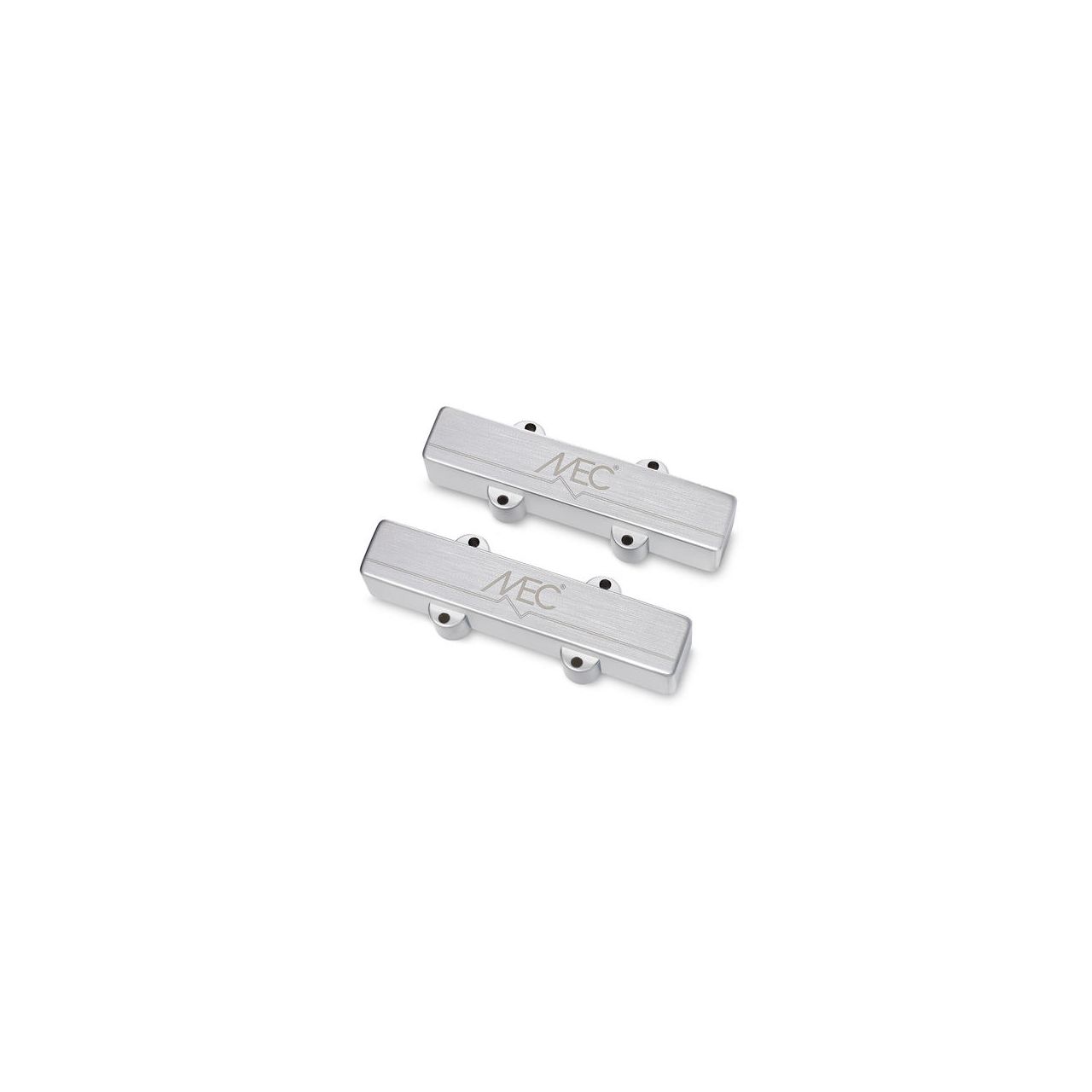 Active Metal Cover J-Bass Pickup Set, 5-String - Brushed Chrome
