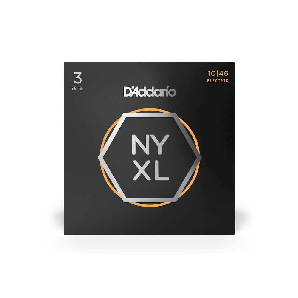 NYXL1046-3P Nickel Wound Electric Guitar Strings, Regular Light, 10-46, 3 Sets