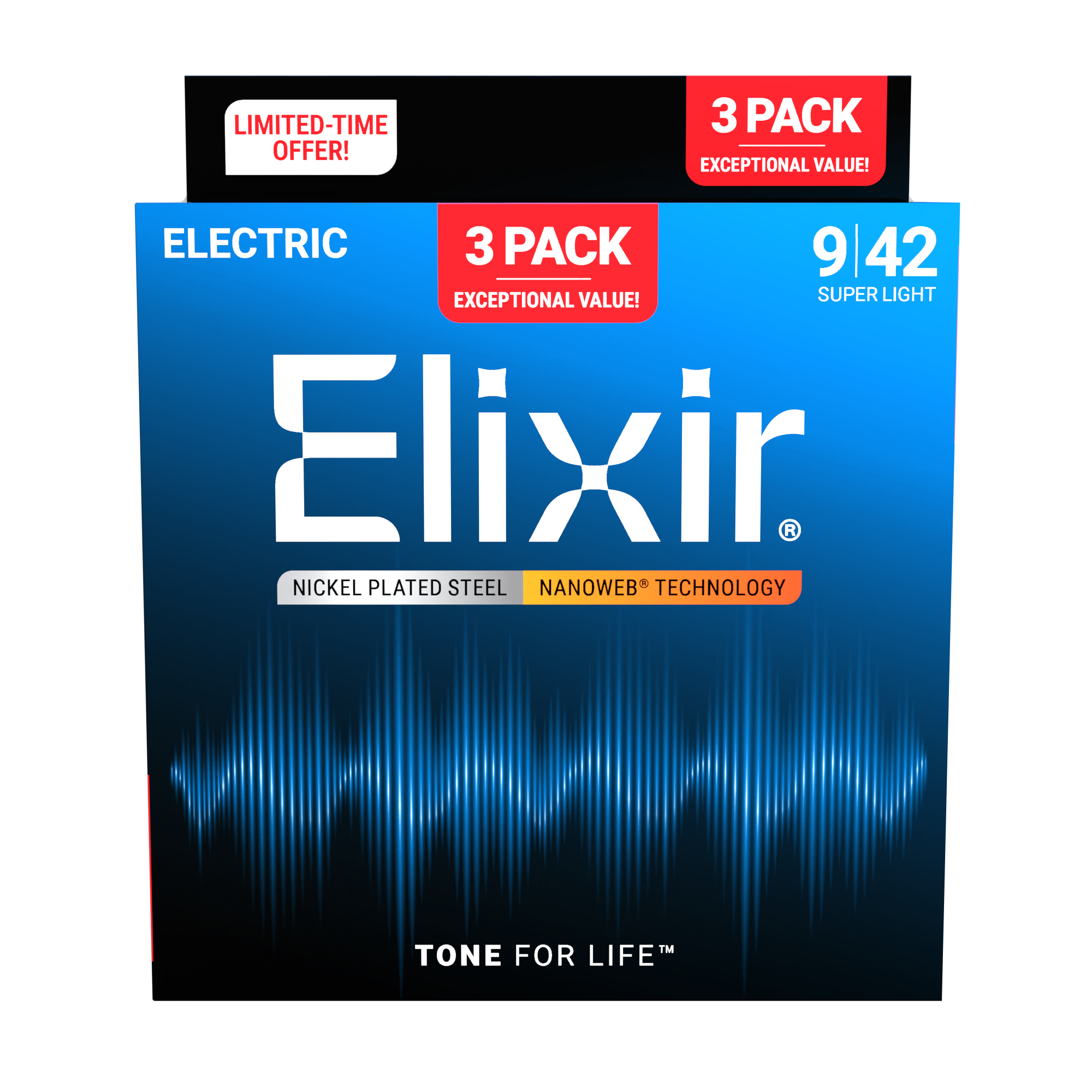 16566 3 Pack Electric Nanoweb 09-42