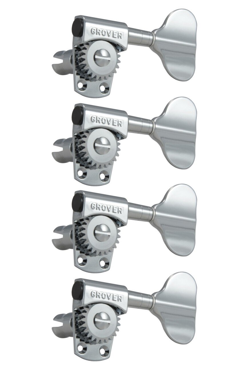 145C4 Titan Electric Bass Machines - Bass Machine Heads, 4-in-Line, Bass Side (Left) - Chrome