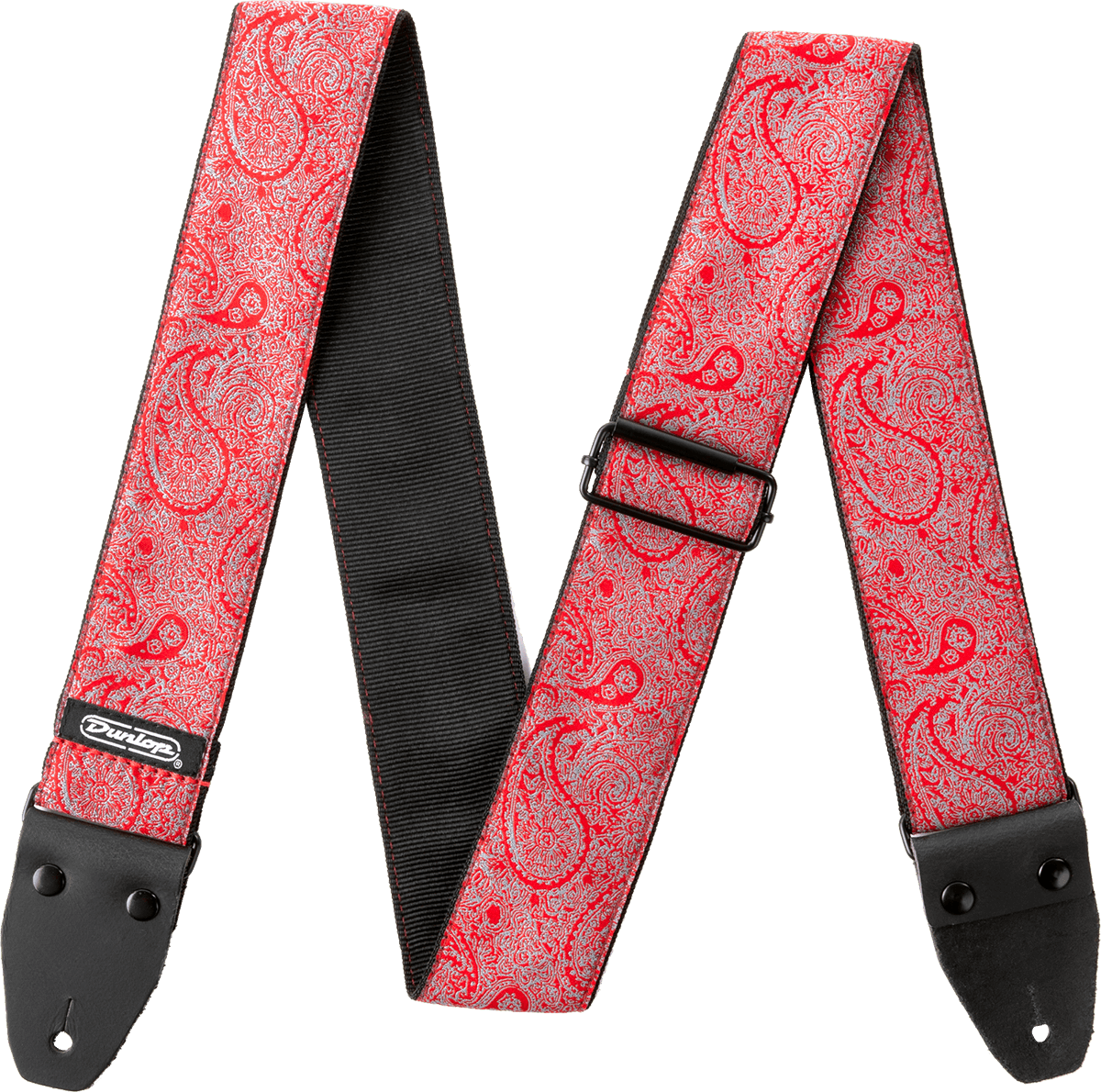 Jacquard Strap - Paisley Red  