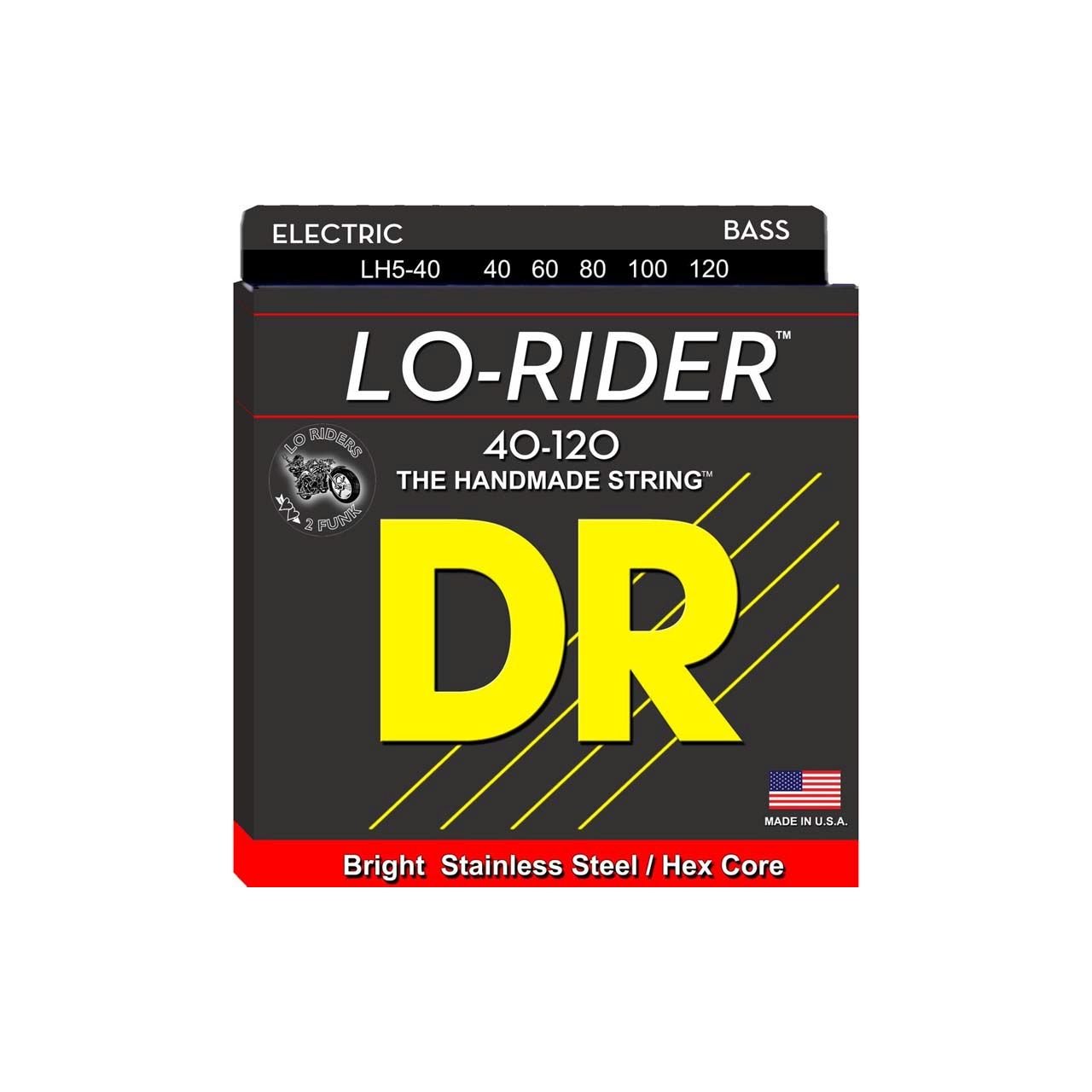 LO-RIDER - Bass String Set, 5-String, Light, .040-.120