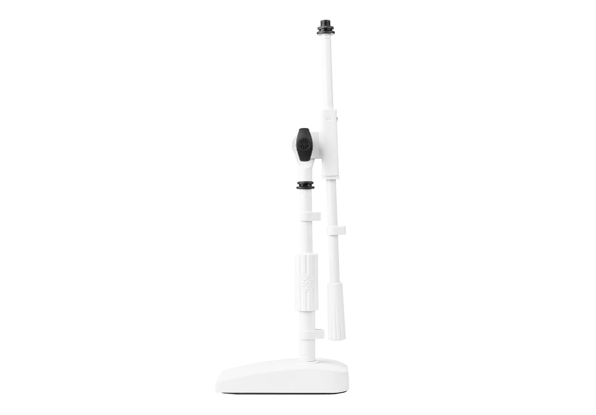 Low-Profile Boom Mic Stand - Weiß